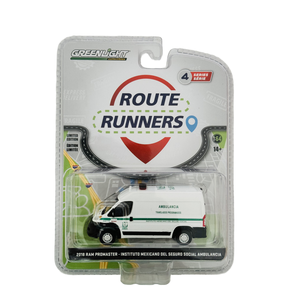 Greenlight Route Runners 2018 RAM Promaster - Instituto Mexicano Del Seguro Social Ambulancia