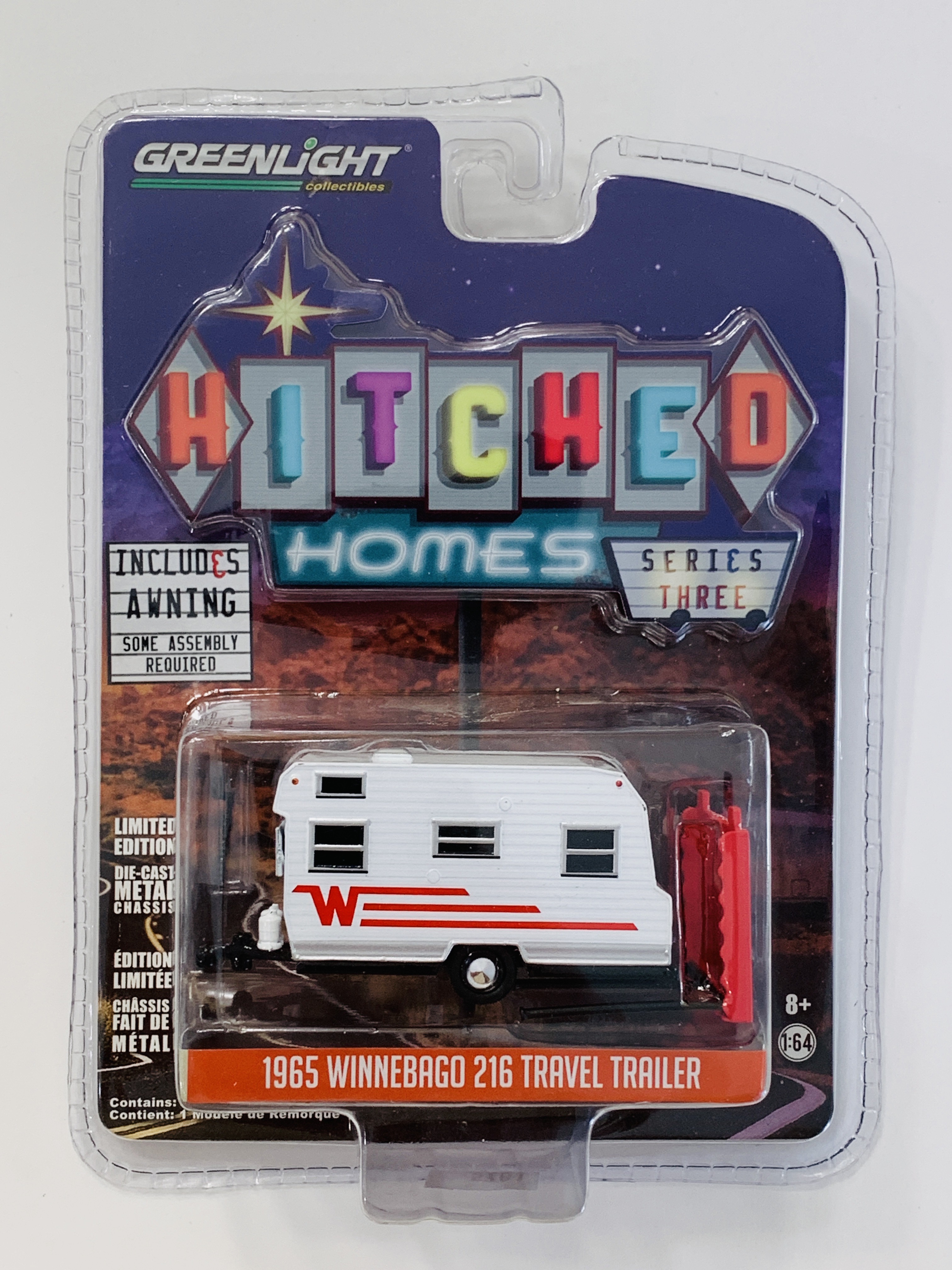 Greenlight Hitched Homes Series Three 1965 Winnebago 216 Travel Trailer