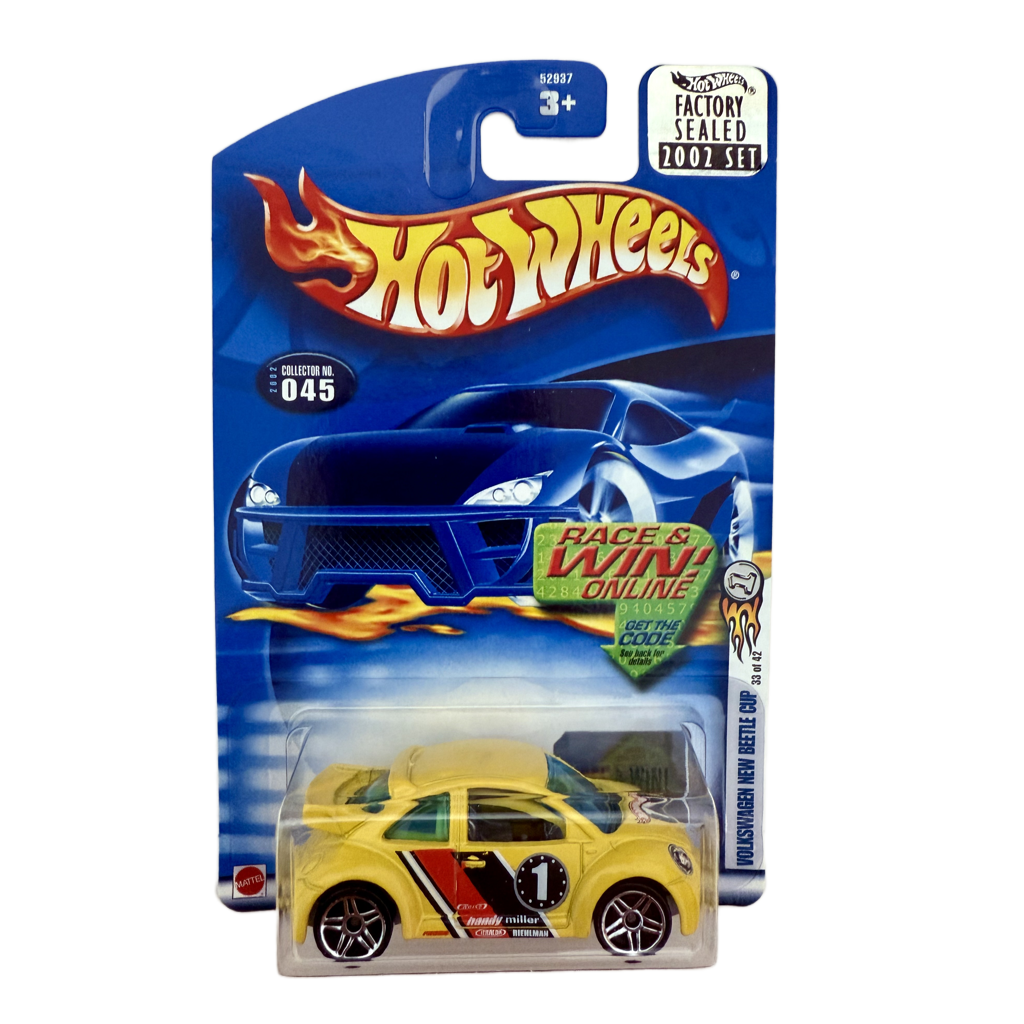 Hot Wheels 2002 Factory Set #045 Volkswagen New Beetle Cup