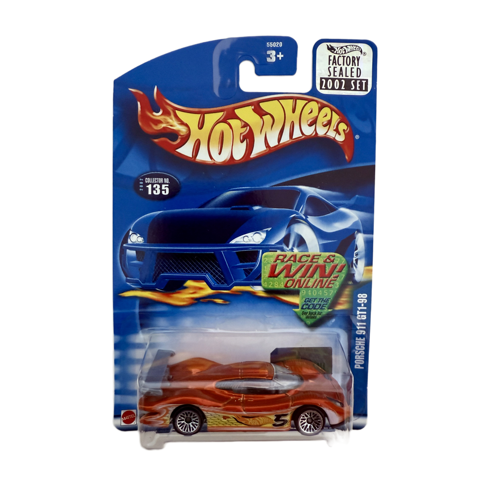 Hot Wheels 2002 Factory Set #135 Porsche 9121 GT1-98