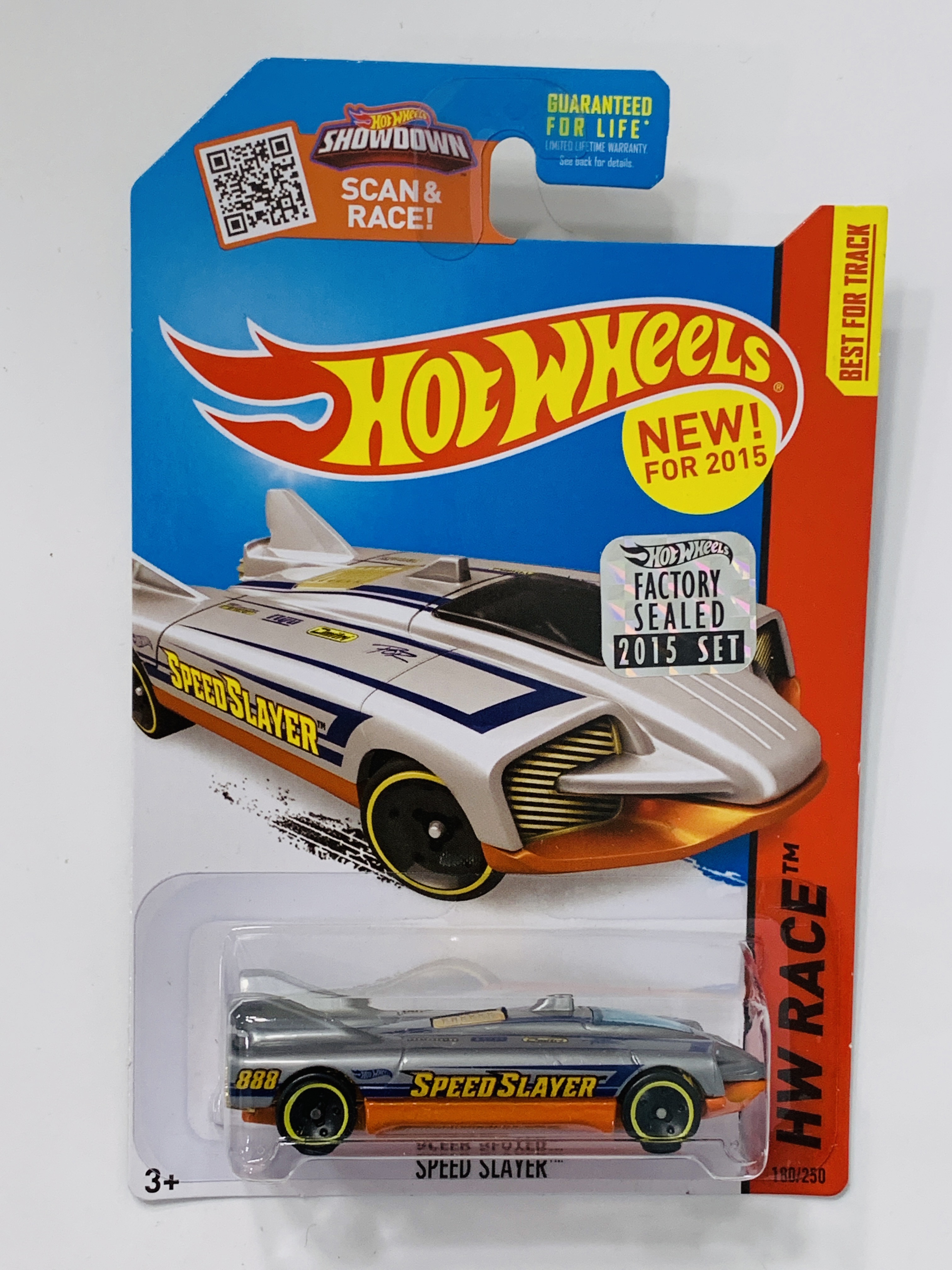 Hot Wheels 2015 Factory Set 180 Speed Slayer Silver