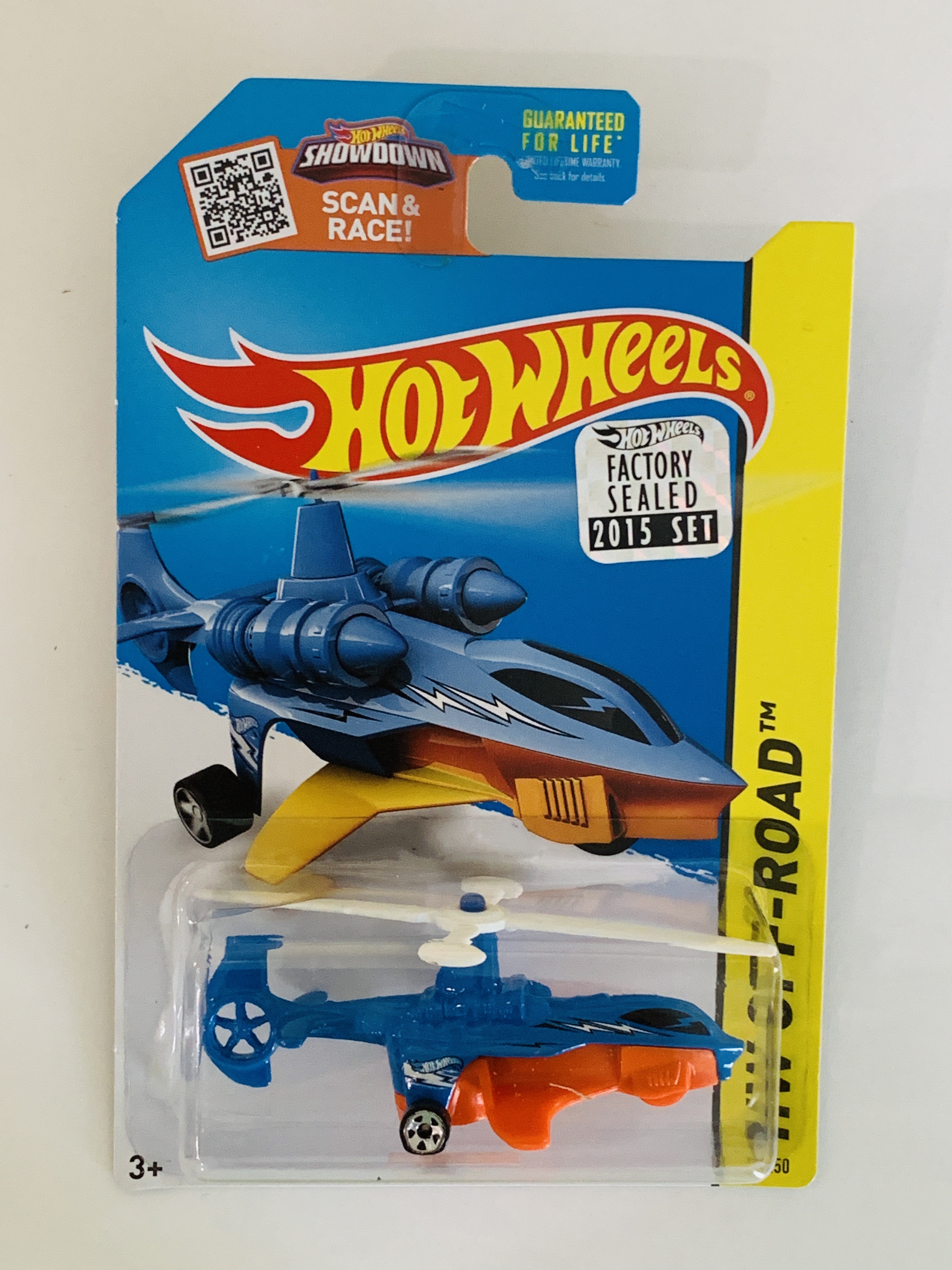 Hot Wheels 2015 Factory Set #94 Sky Knife - Blue - Bent Blister