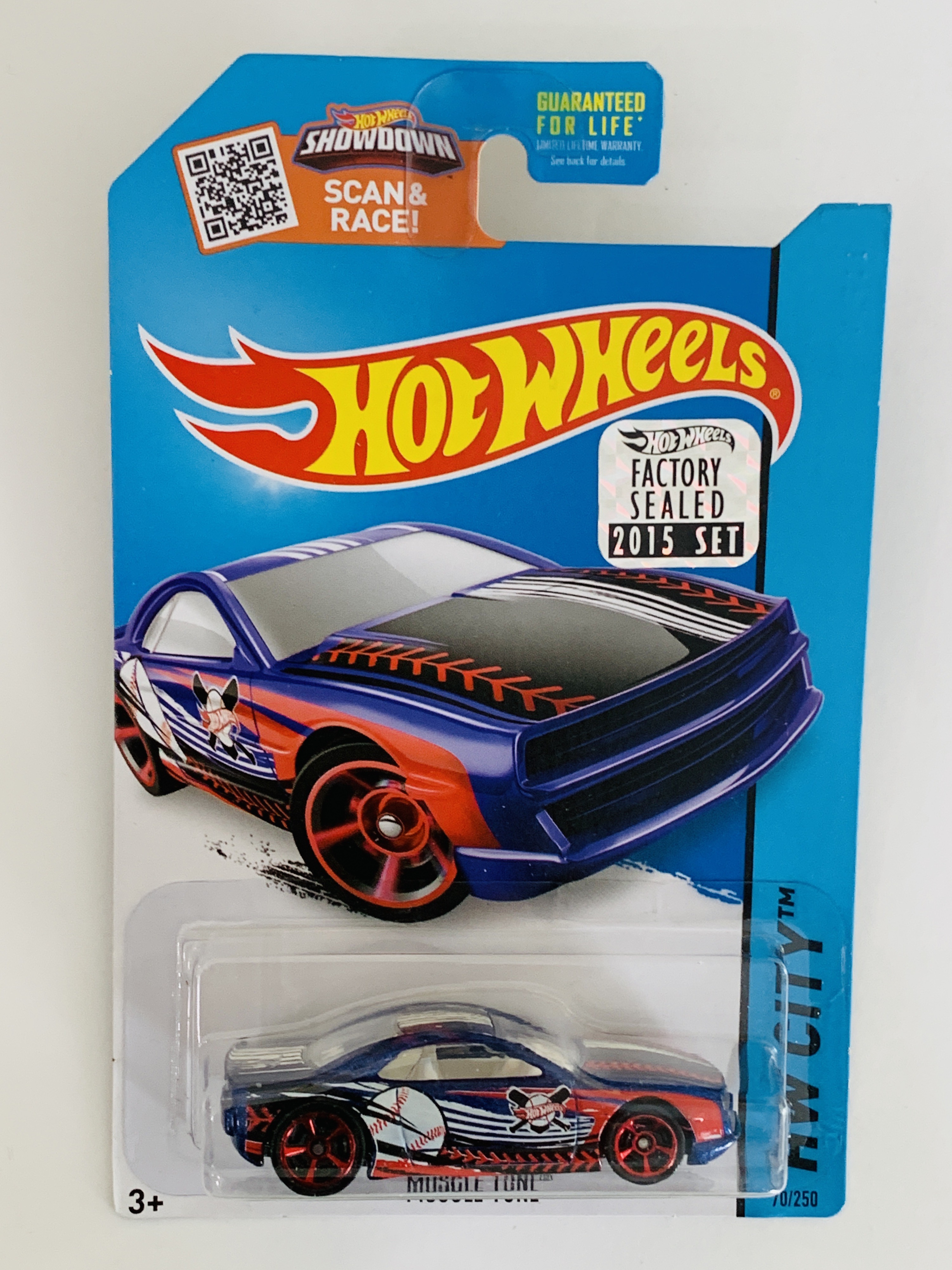 Hot Wheels 2015 Factory Set #70 Muscle Tone - Blue