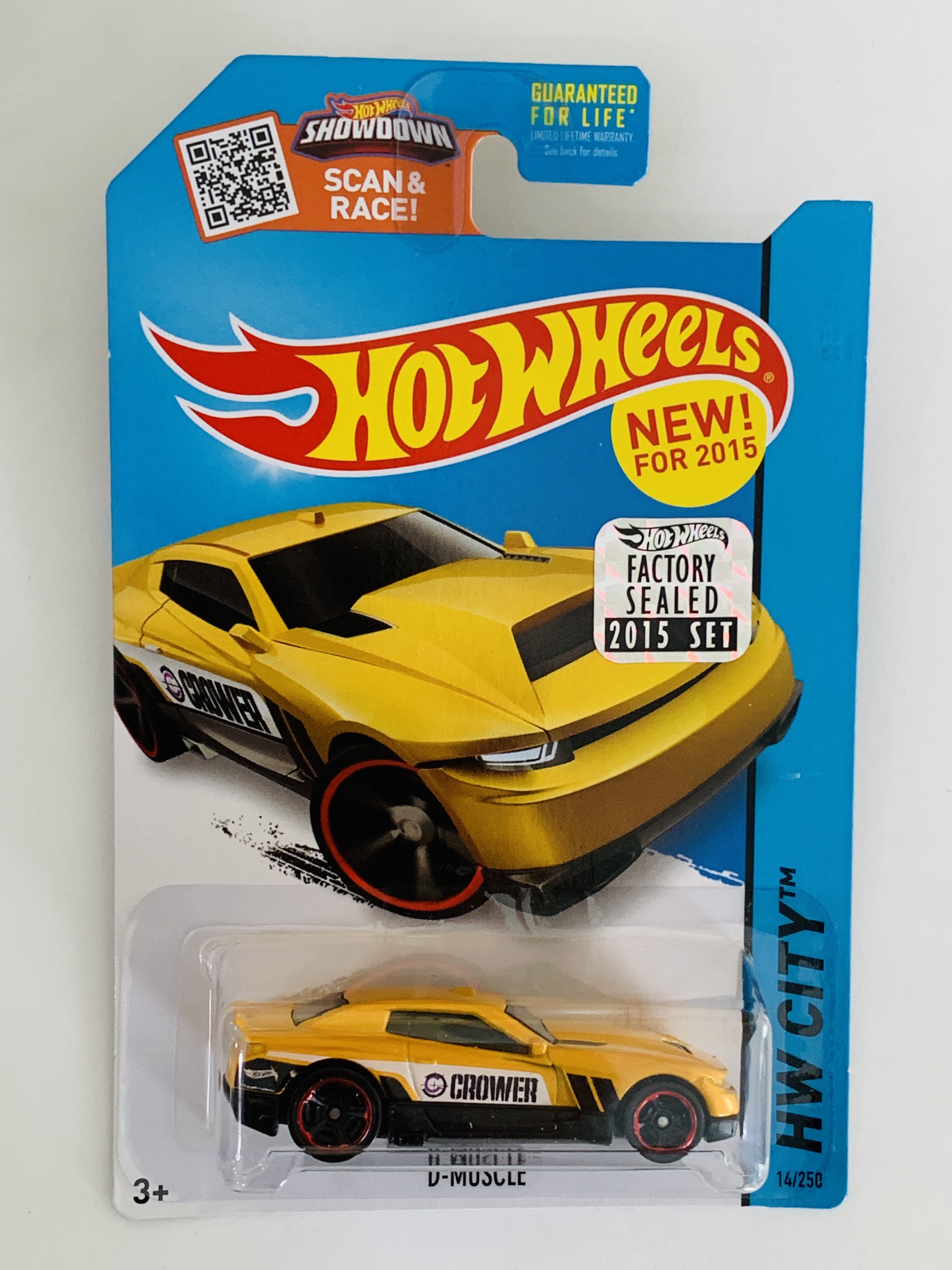 Hot Wheels 2015 Factory Set #14 D-Muscle - Yellow