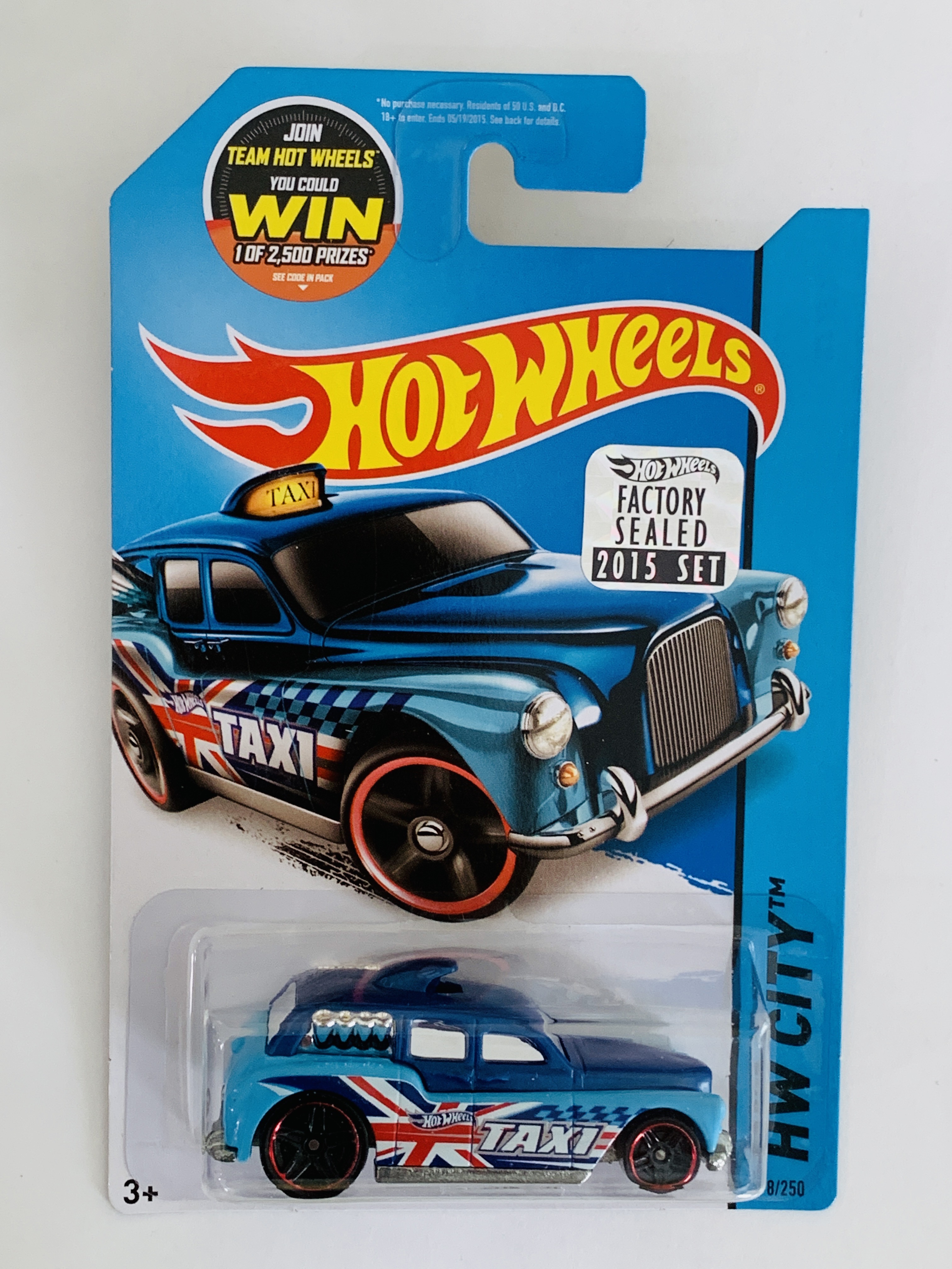 Hot Wheels 2015 Factory Set #8 Cockney Cab II - Blue