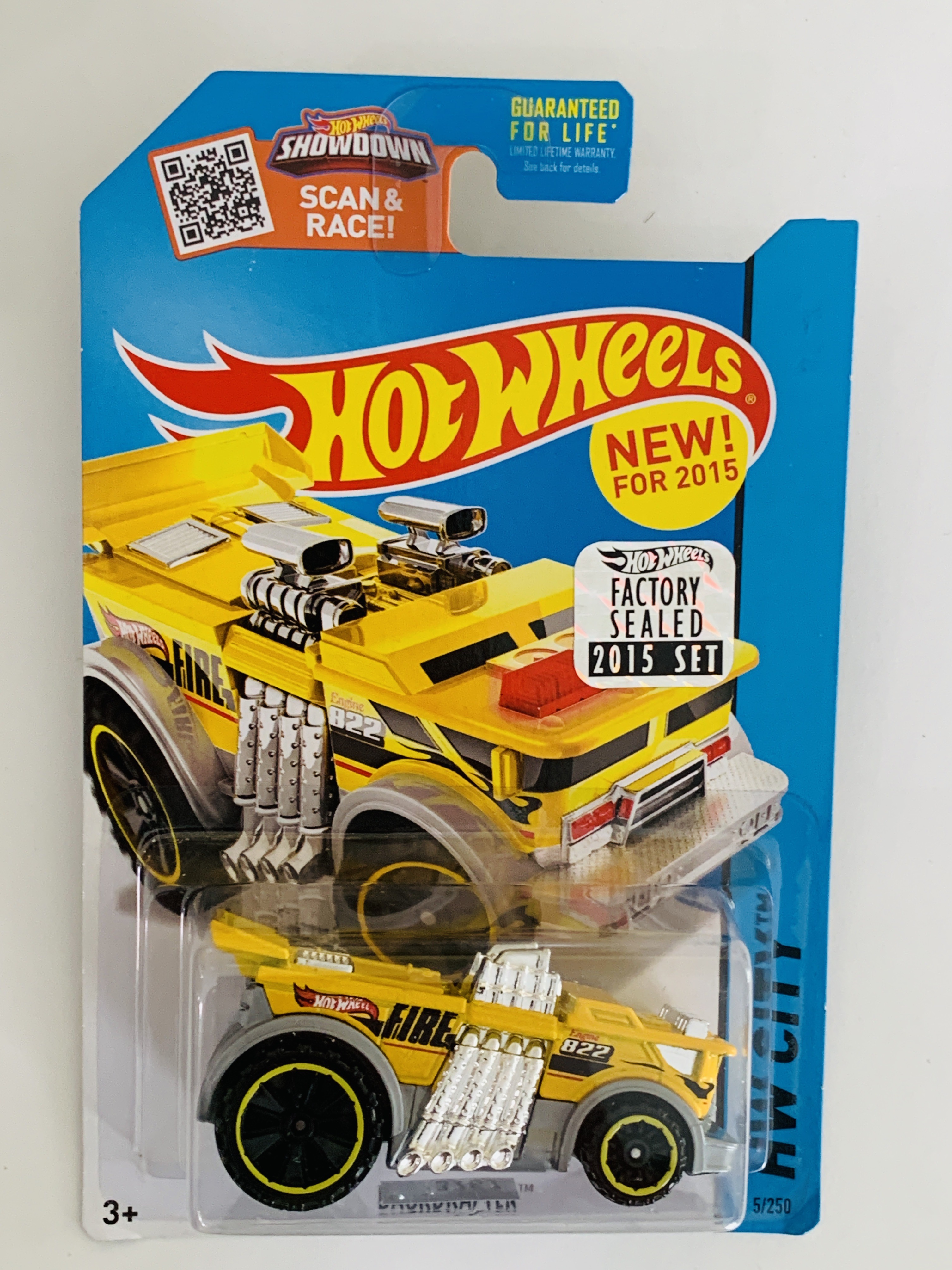 Hot Wheels 2015 Factory Set #5 Backdrafter - Yellow