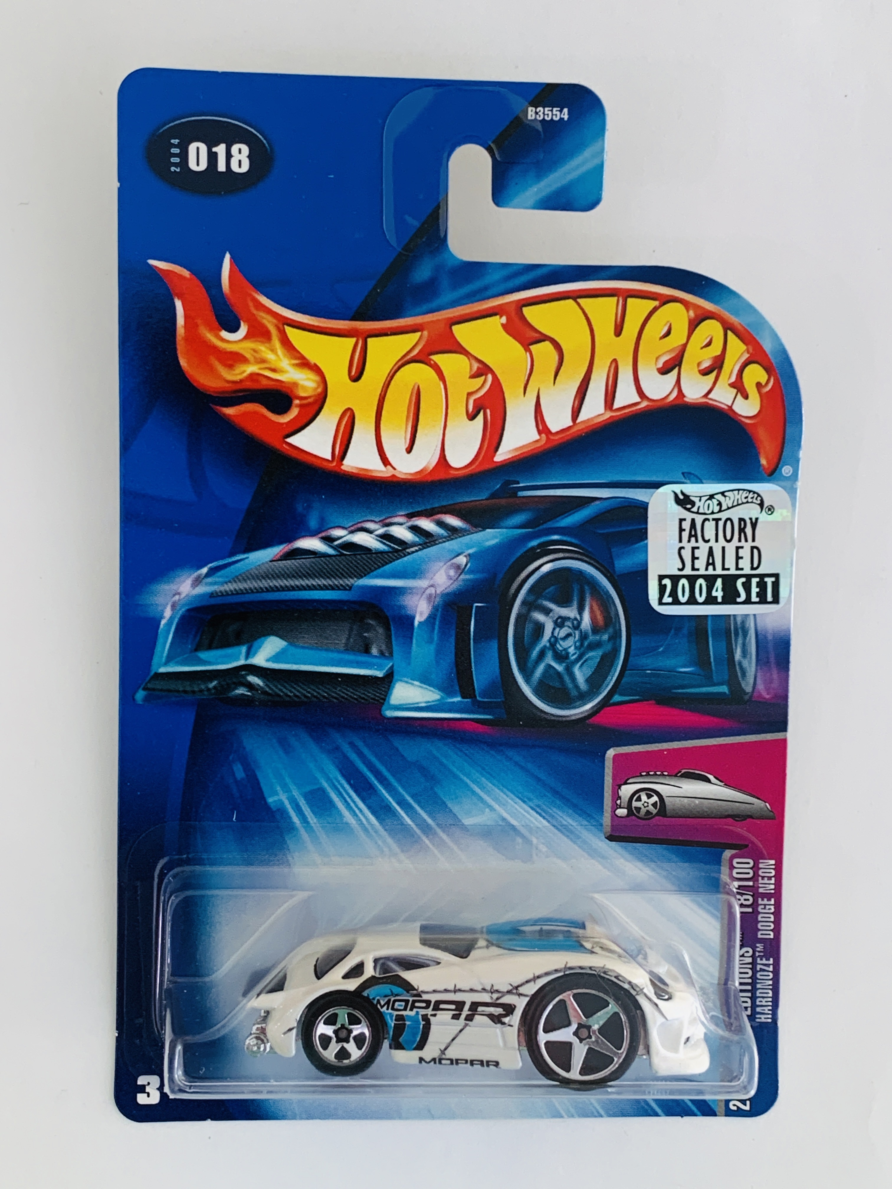 Hot Wheels 2004 Factory Set #018 Hardnoze Dodge Neon