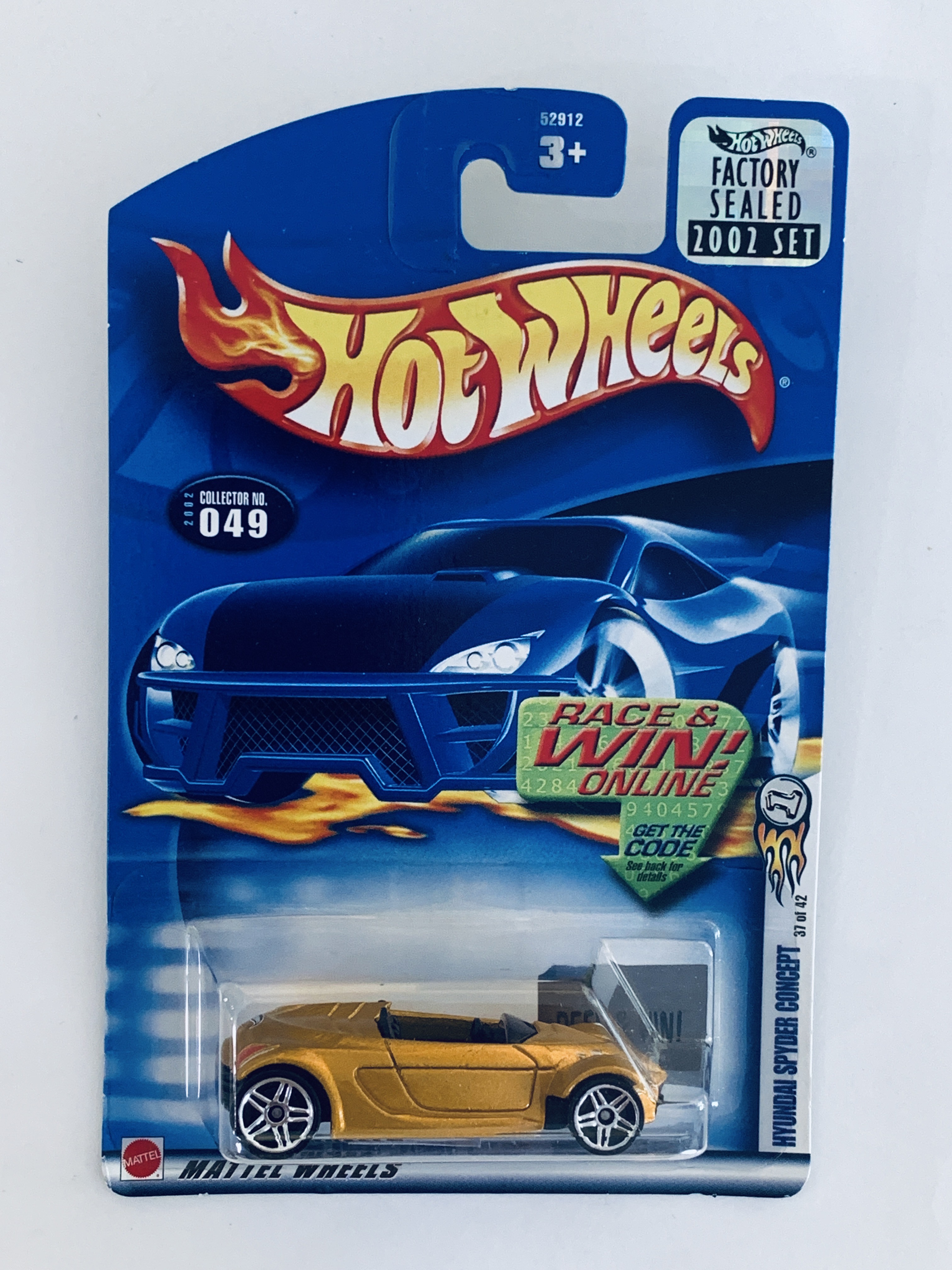 Hot Wheels 2002 Factory Set #049 Hyundai Spyder Concept