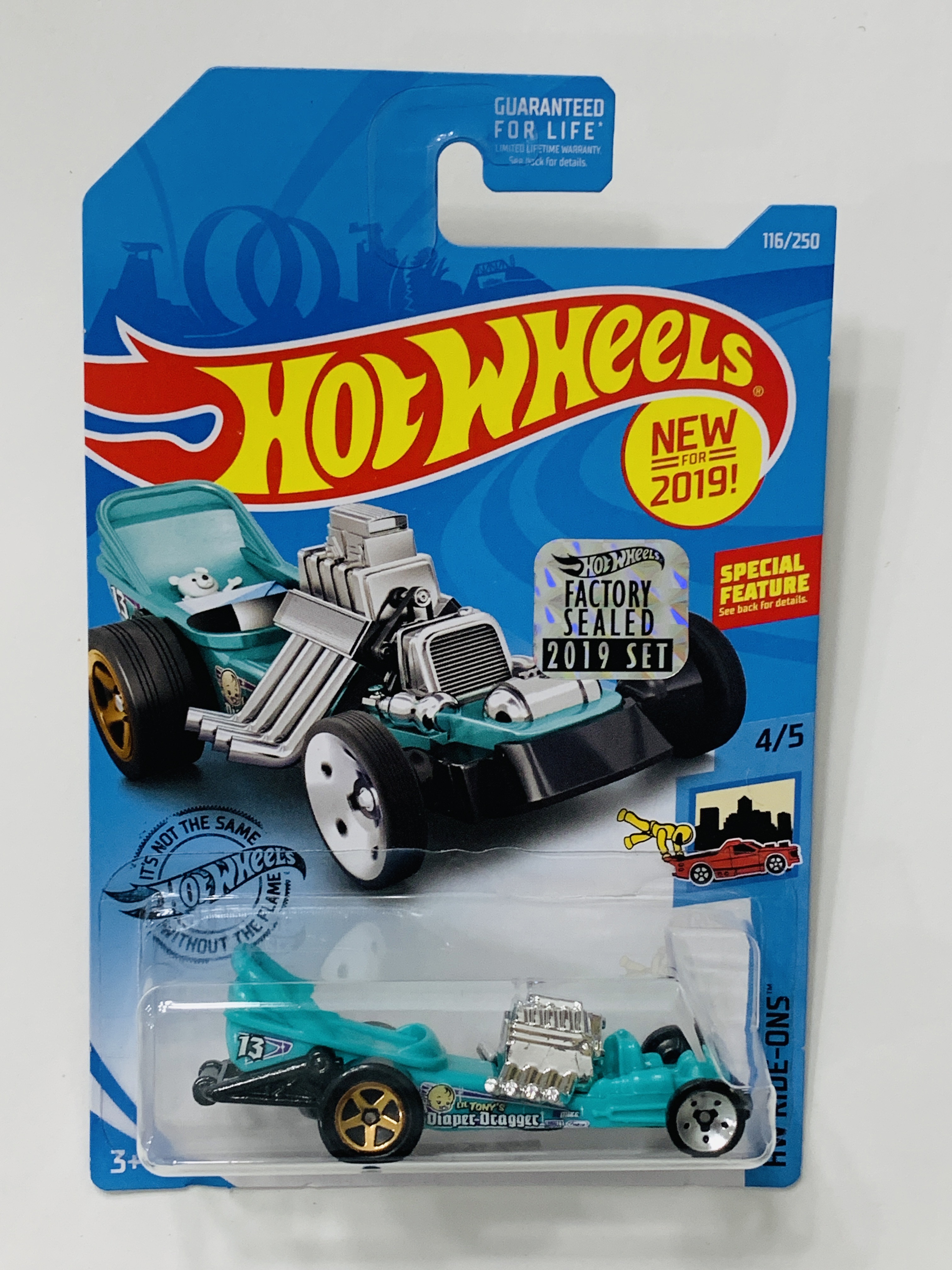 Hot Wheels 2019 Factory Set #116 Diaper Dragger - Teal