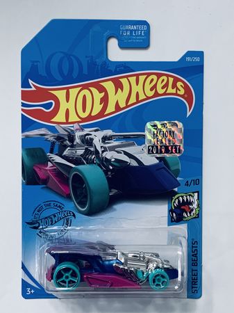 Hot Wheels 2019 Factory Set #191 Draggin' Tail - Blue/Purple