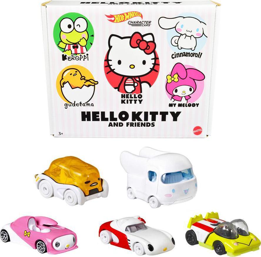 Hot Wheels Hello Kitty And Friends Character Cars 5 Car Set