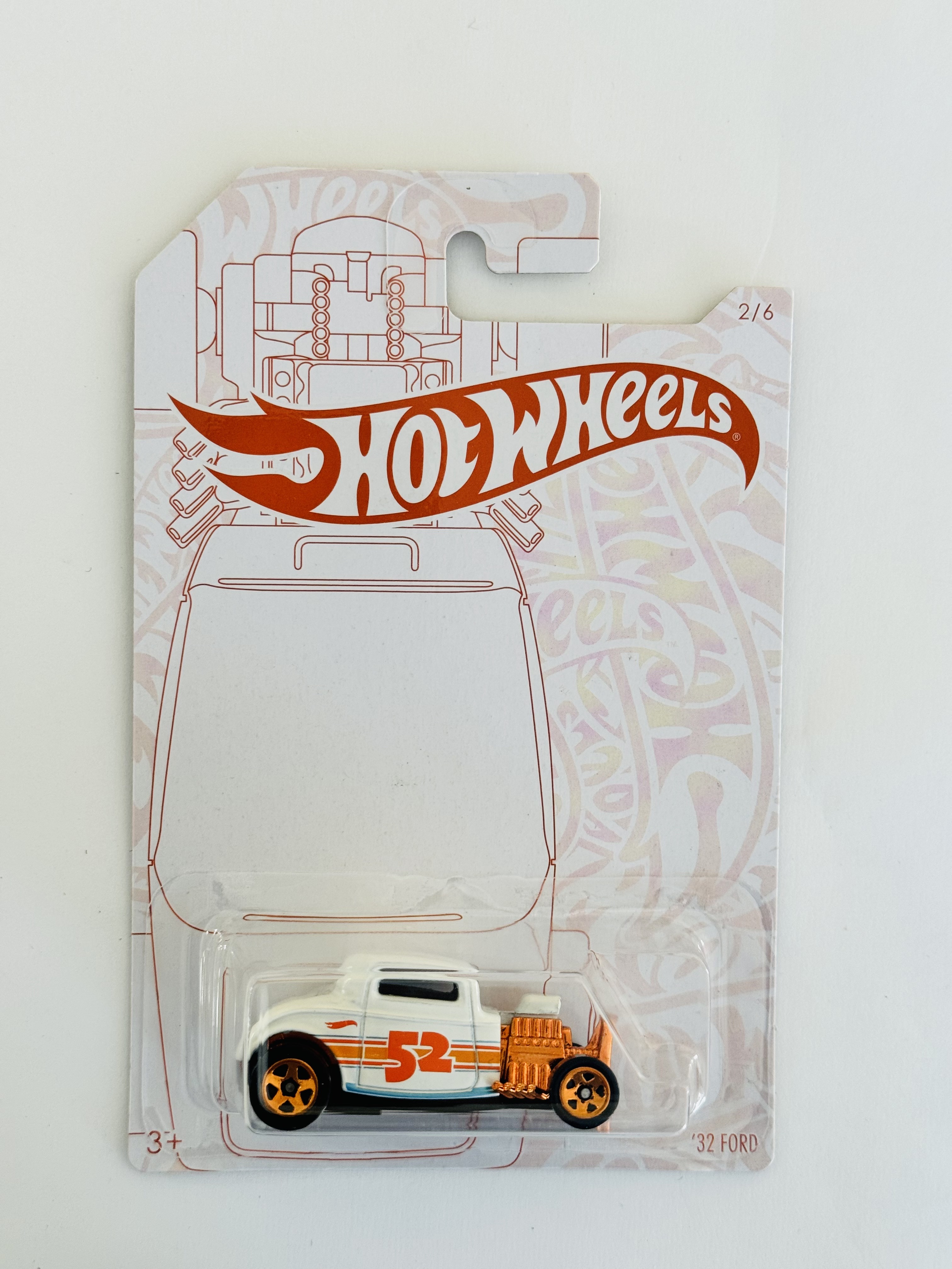 Hot Wheels 52nd Anniversary Pearl & Chrome '32 Ford