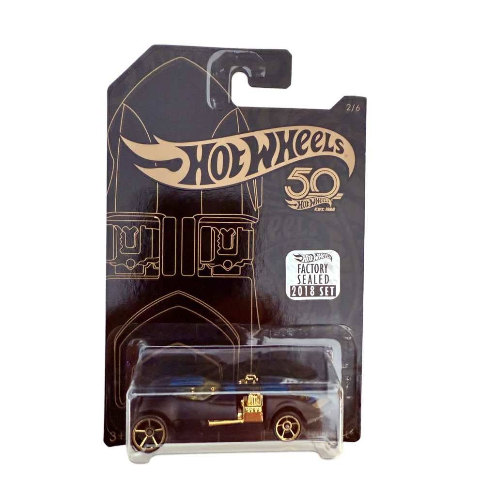 Hot Wheels 2018 50th Anniversary Factory Set Black & Gold Twin Mill