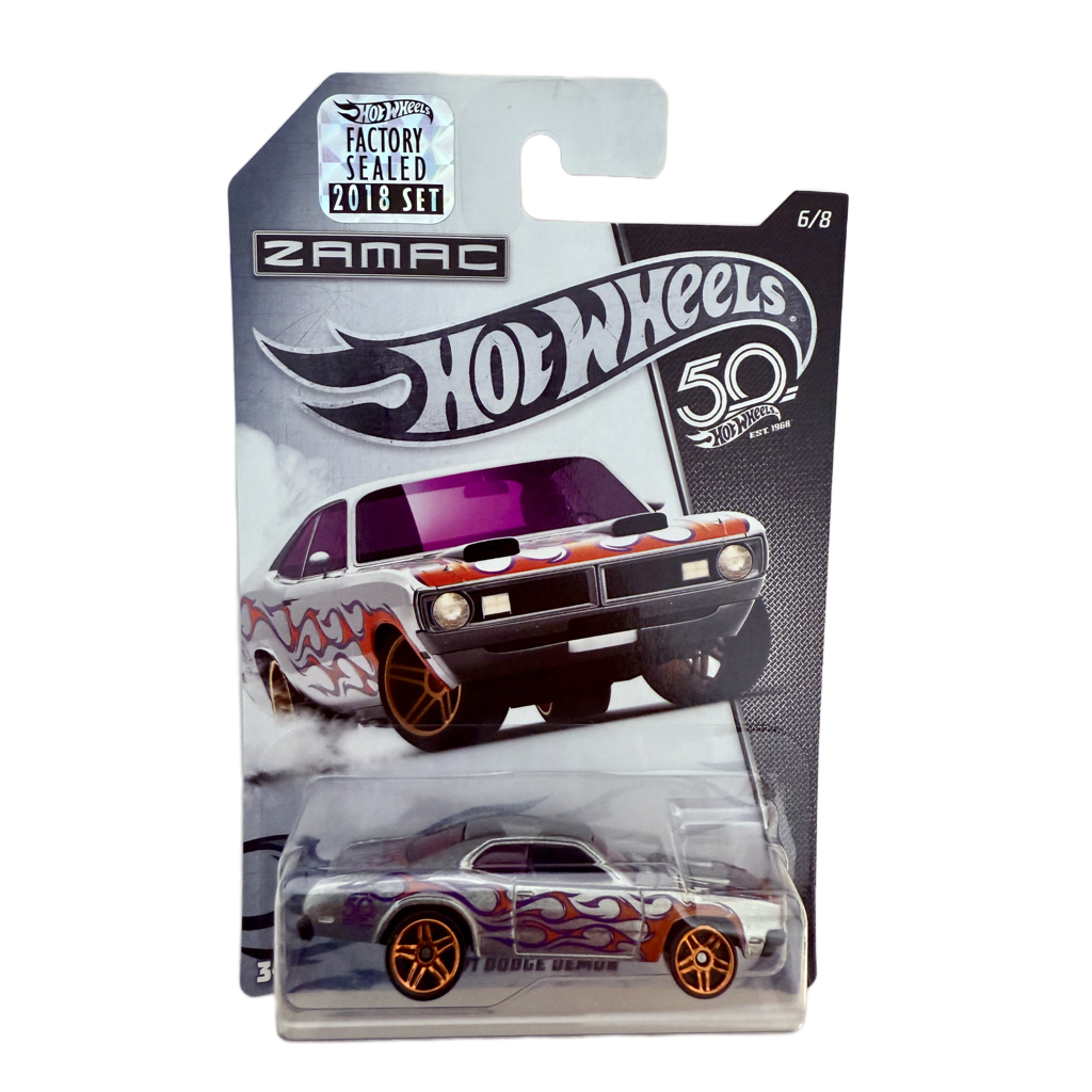 Hot Wheels 2018 50th Anniversary Factory Set ZAMAC '71 Dodge Demon
