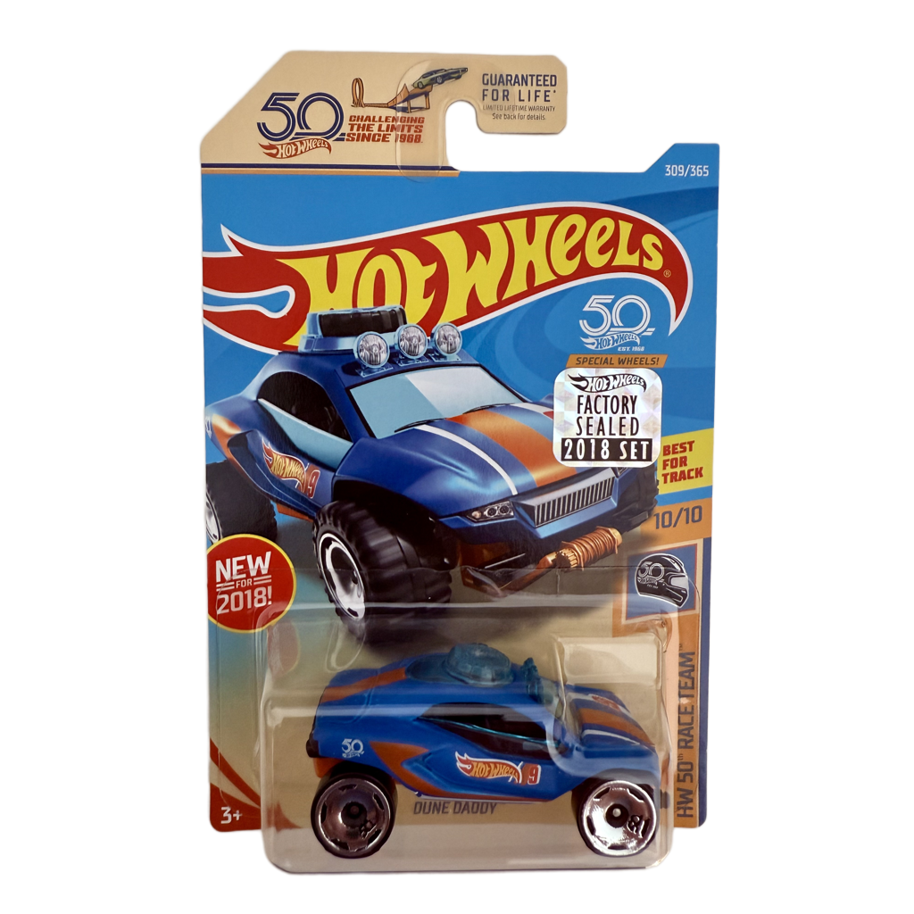 Hot Wheels 2018 50th Anniversary Factory Set Race Team Dune Daddy