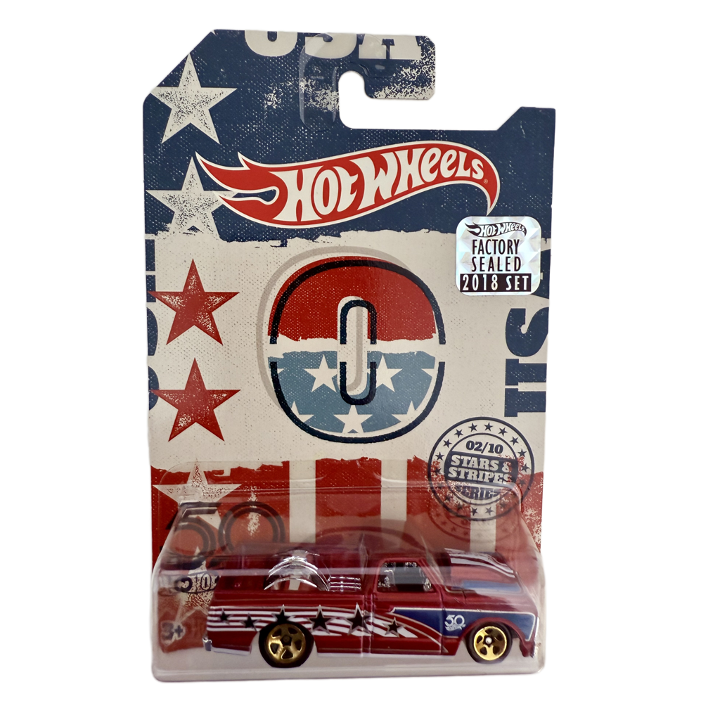 Hot Wheels 2018 50th Anniversary Factory Set Stars & Stripes Chevrolet C10