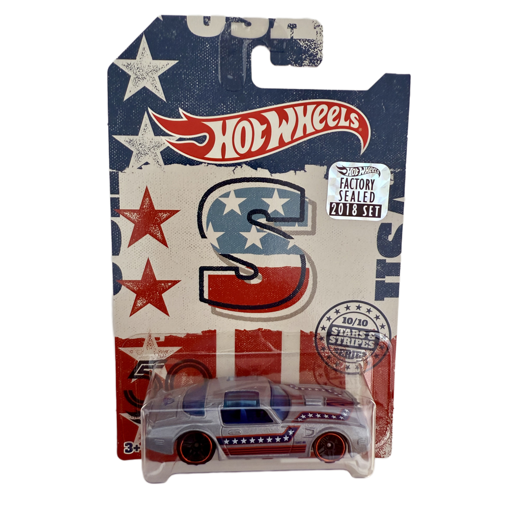 Hot Wheels 2018 50th Anniversary Factory Set Stars & Stripes 1977 Pontiac Firebird