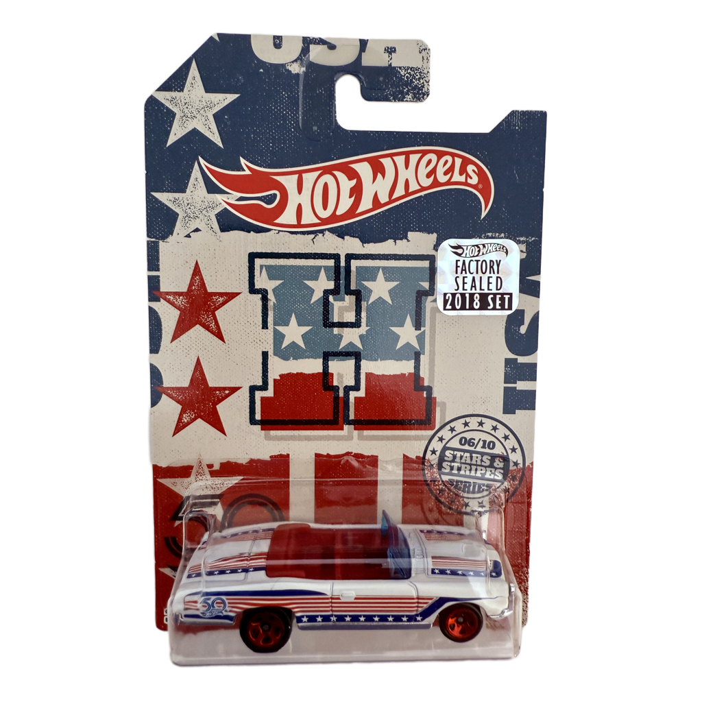 Hot Wheels 2018 50th Anniversary Factory Set Stars & Stripes 1967 Pontiac GTO