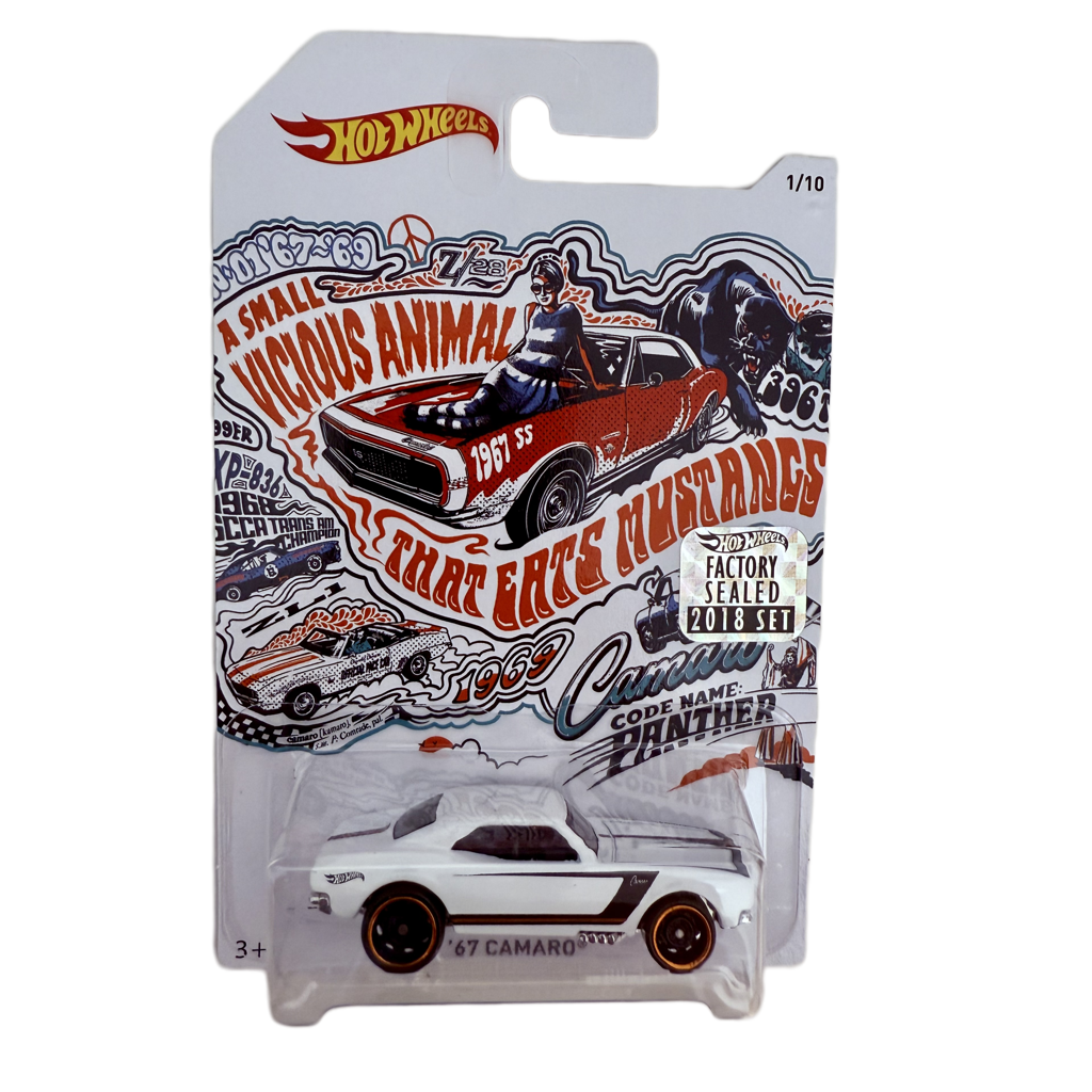 Hot Wheels 2018 50th Anniversary Factory Set Camaro Series '67 Camaro
