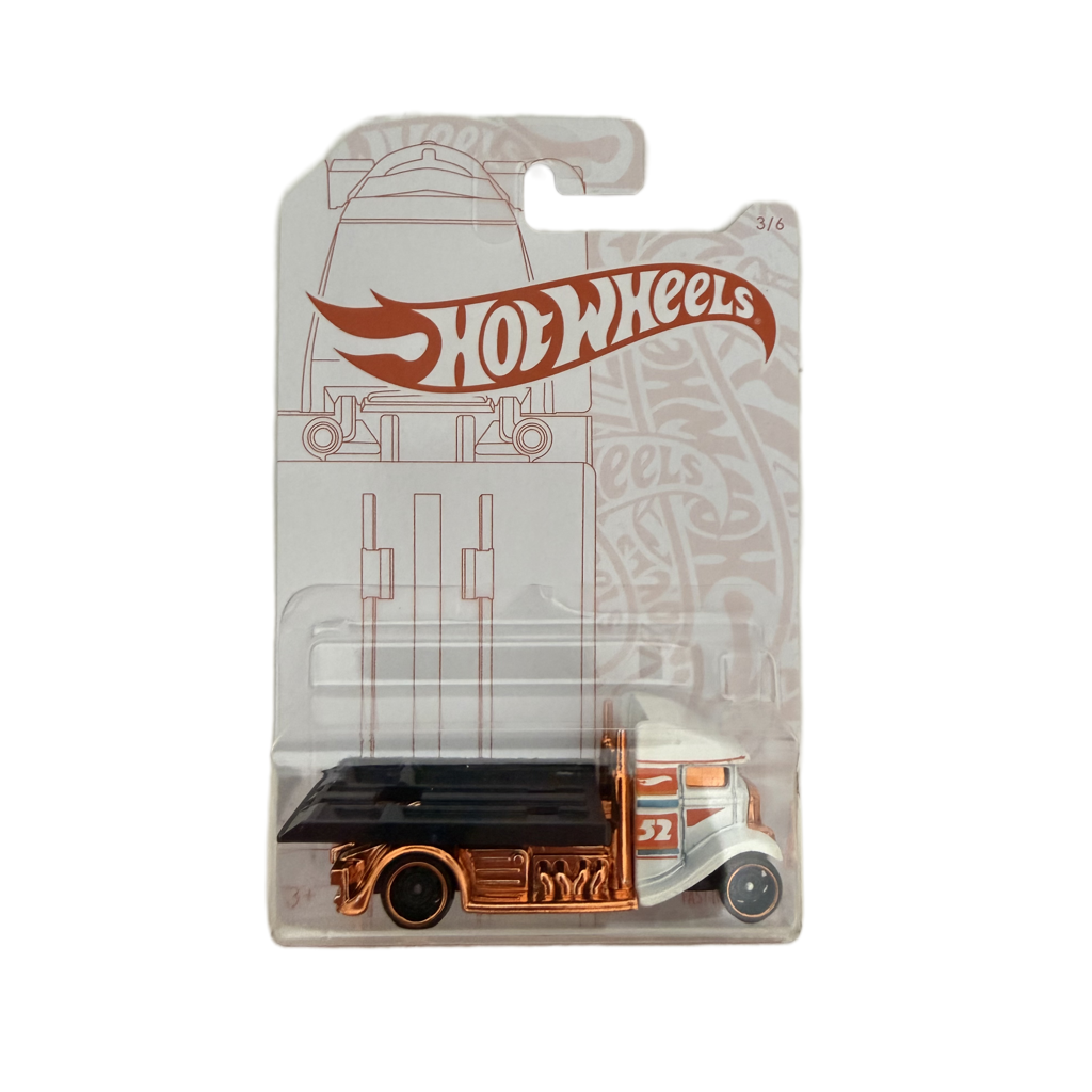 Hot Wheels 52nd Anniversary Pearl & Chrome Fast-Bed Hauler