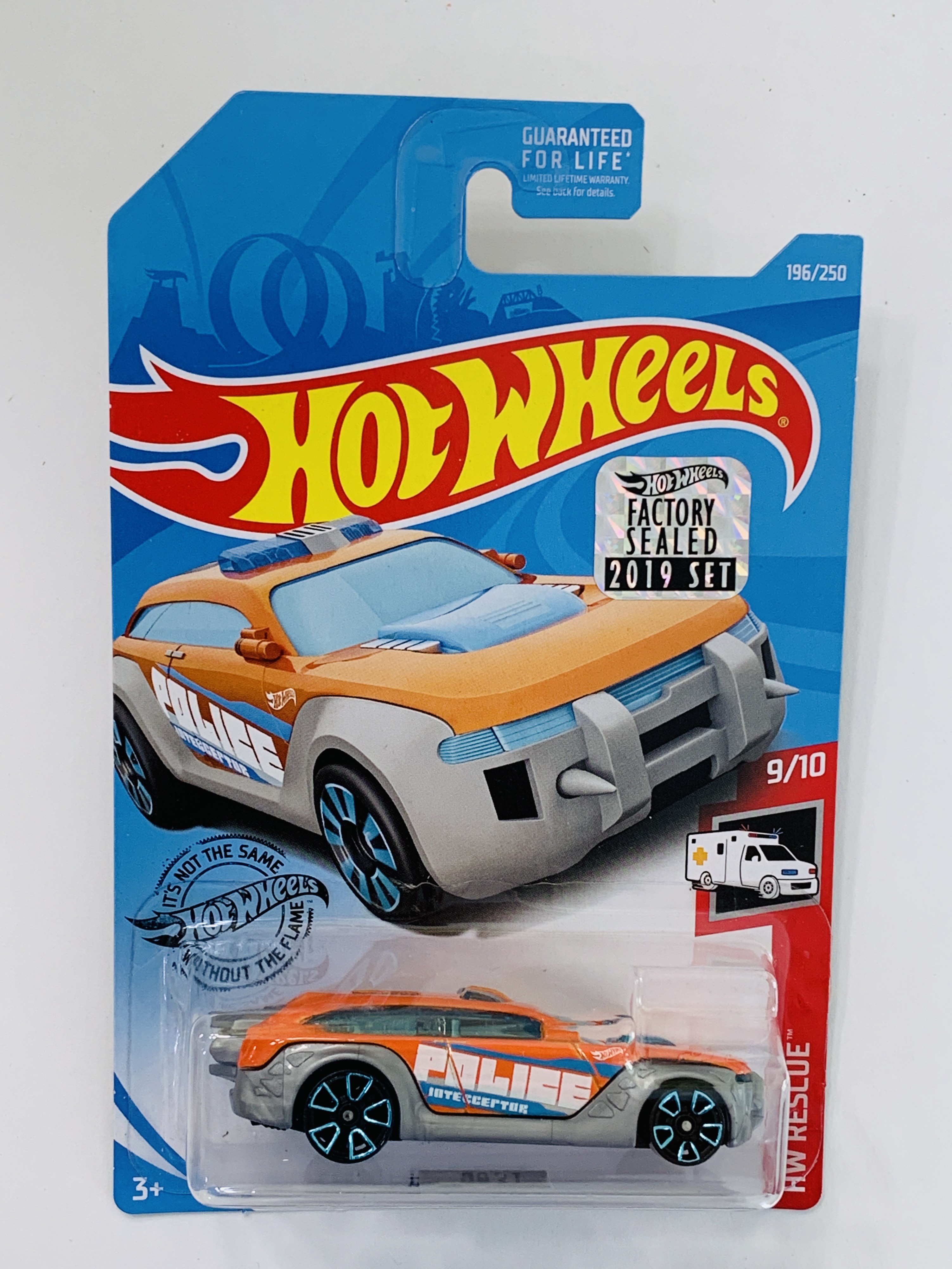 Hot Wheels 2019 Factory Set #196 HW Pursuit - Grey/Orange