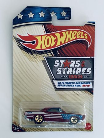 Hot Wheels Stars & Stripes '68 Plymouth Barracuda Super Stock HEMI