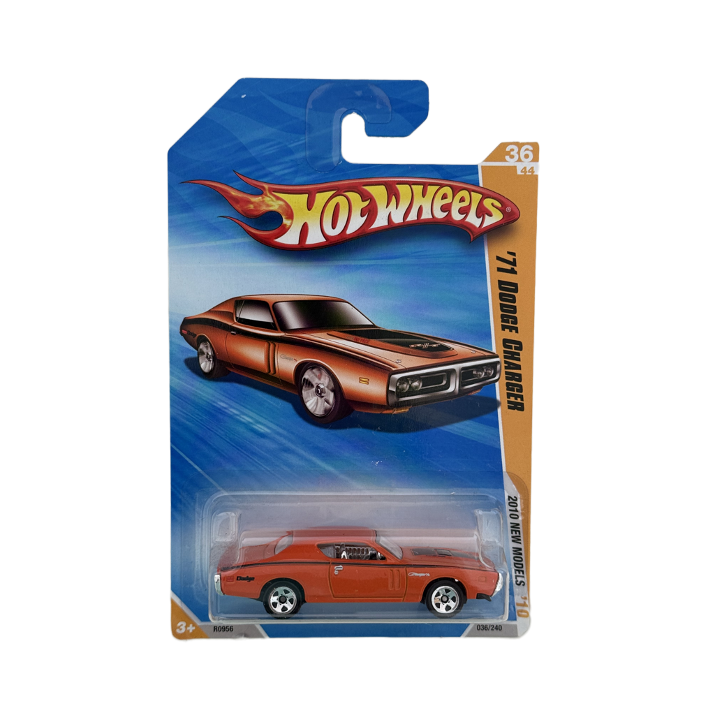 Hot Wheels #036 '71 Dodge Charger - Orange