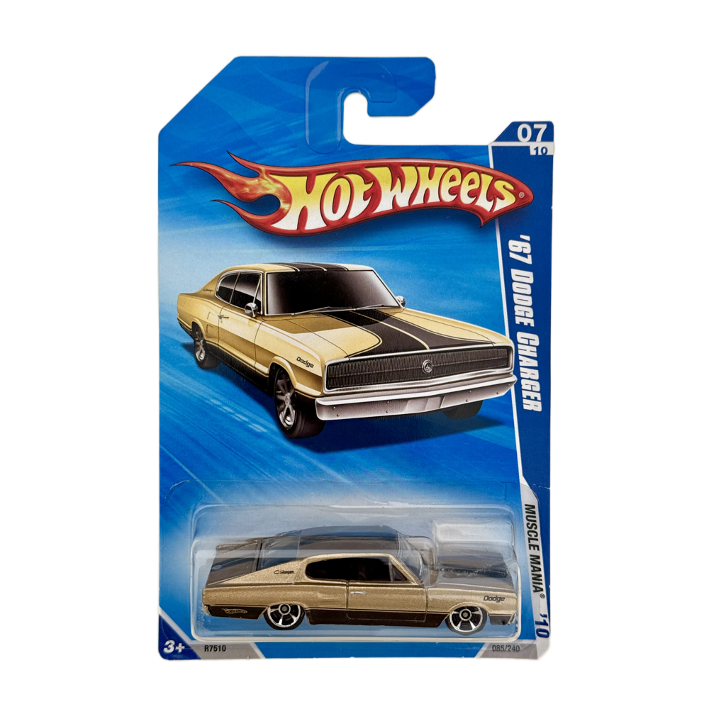 Hot Wheels #085 '67 Dodge Charger - Gold