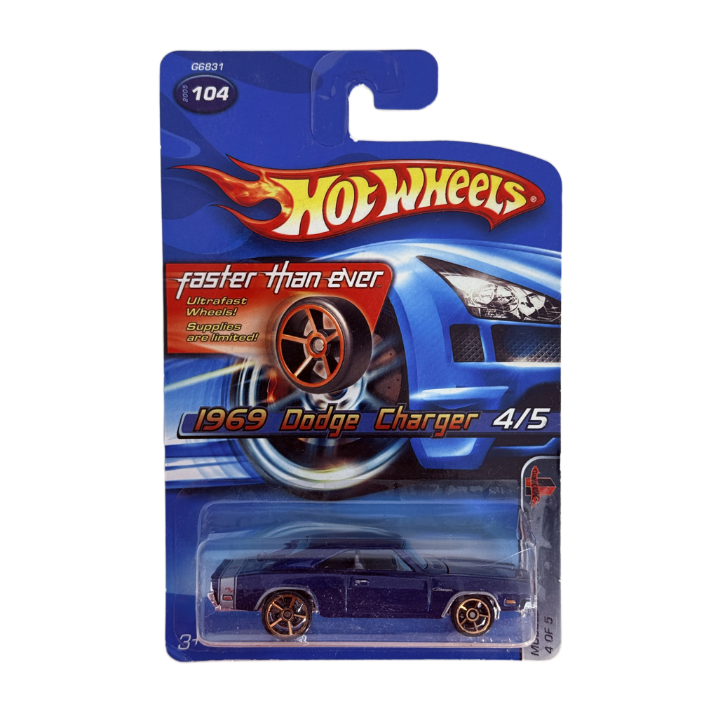 Hot Wheels #104 1969 Dodge Charger - FTE Wheels