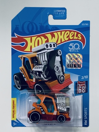 Hot Wheels 2018 Factory Set #322 Tee'd Off 2 - Orange