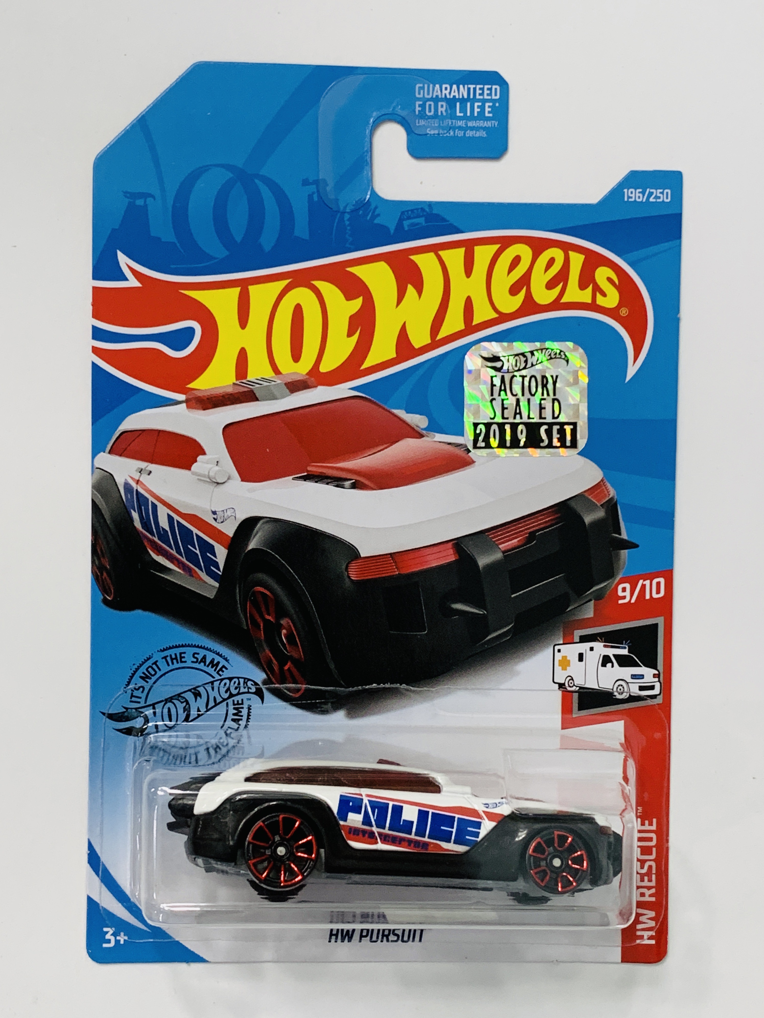 Hot Wheels 2019 Factory Set #196 HW Pursuit - White