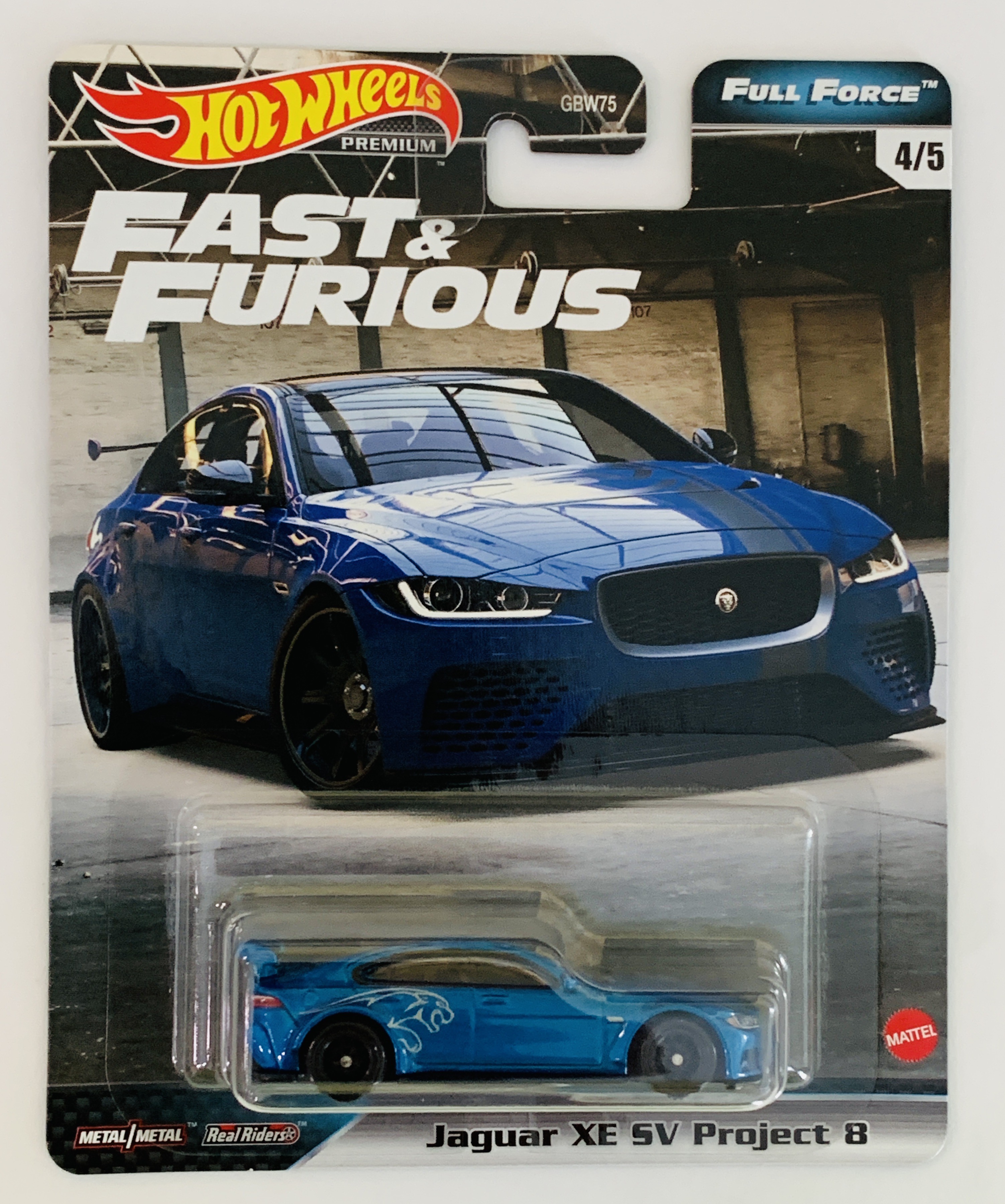 Hot Wheels Premium Fast & Furious Full Force Jaguar XE SV Project 8