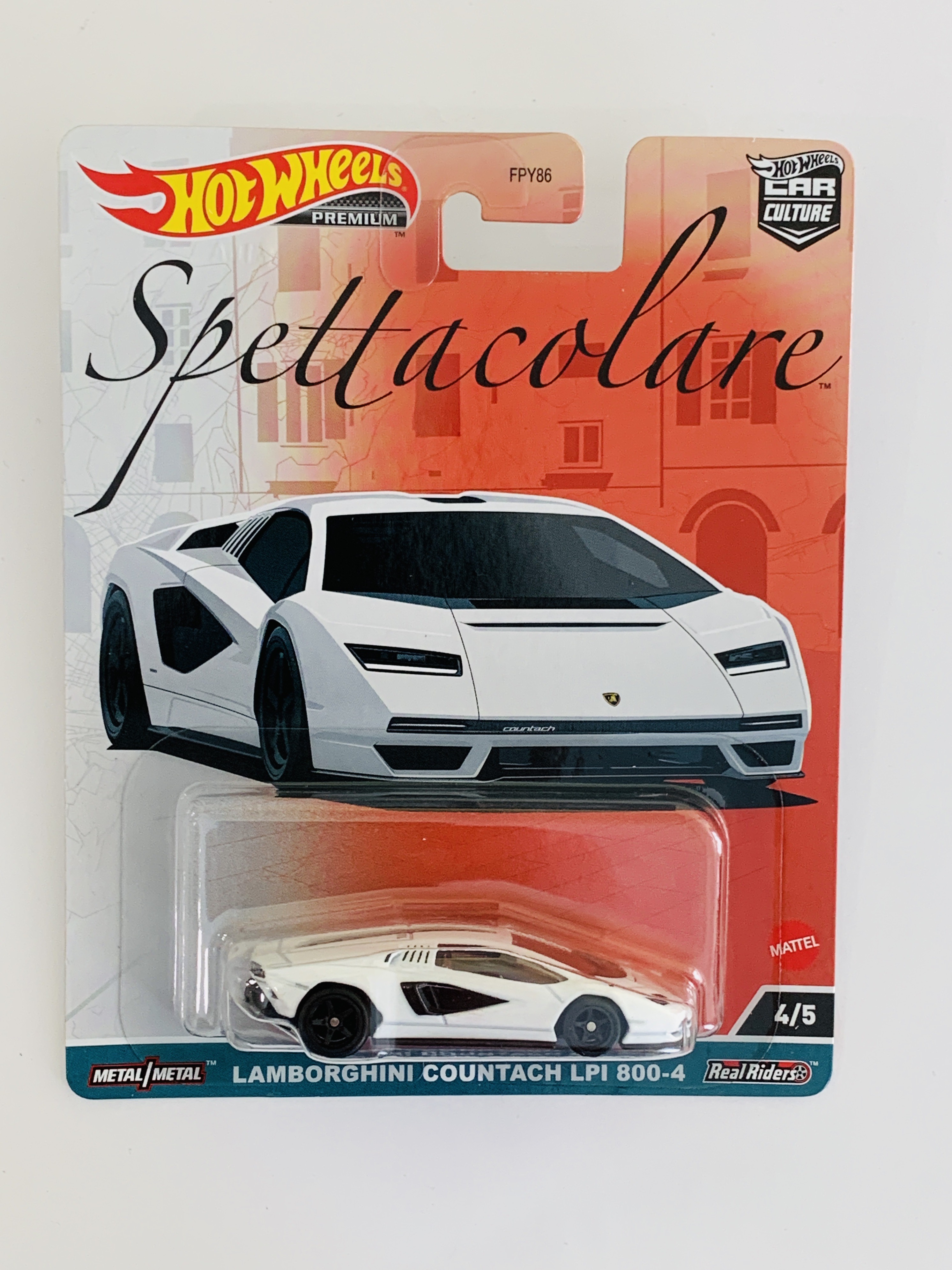 Hot Wheels Premium Spettacolare Lamborghini Countach LPI 800-4