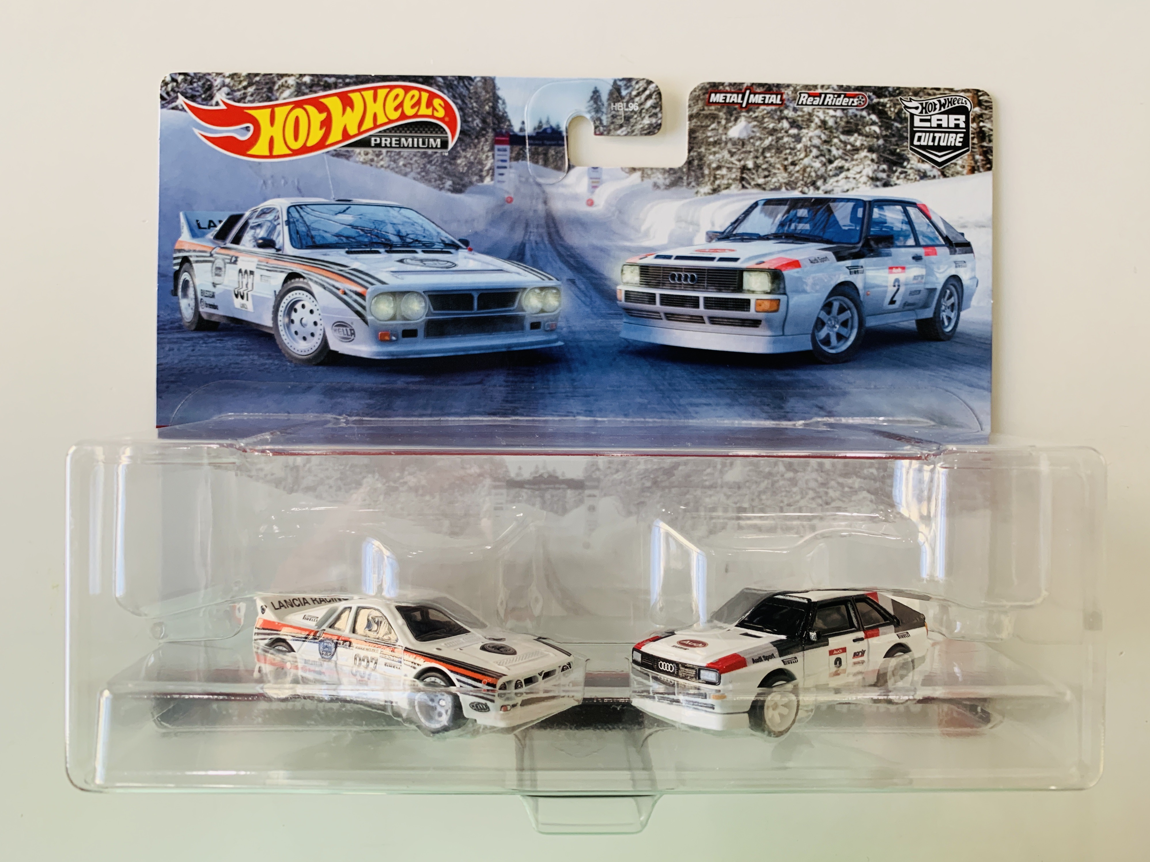 Hot Wheels Premium 2pk Lancia Rally 037 and '84 Audi Sport Quattro