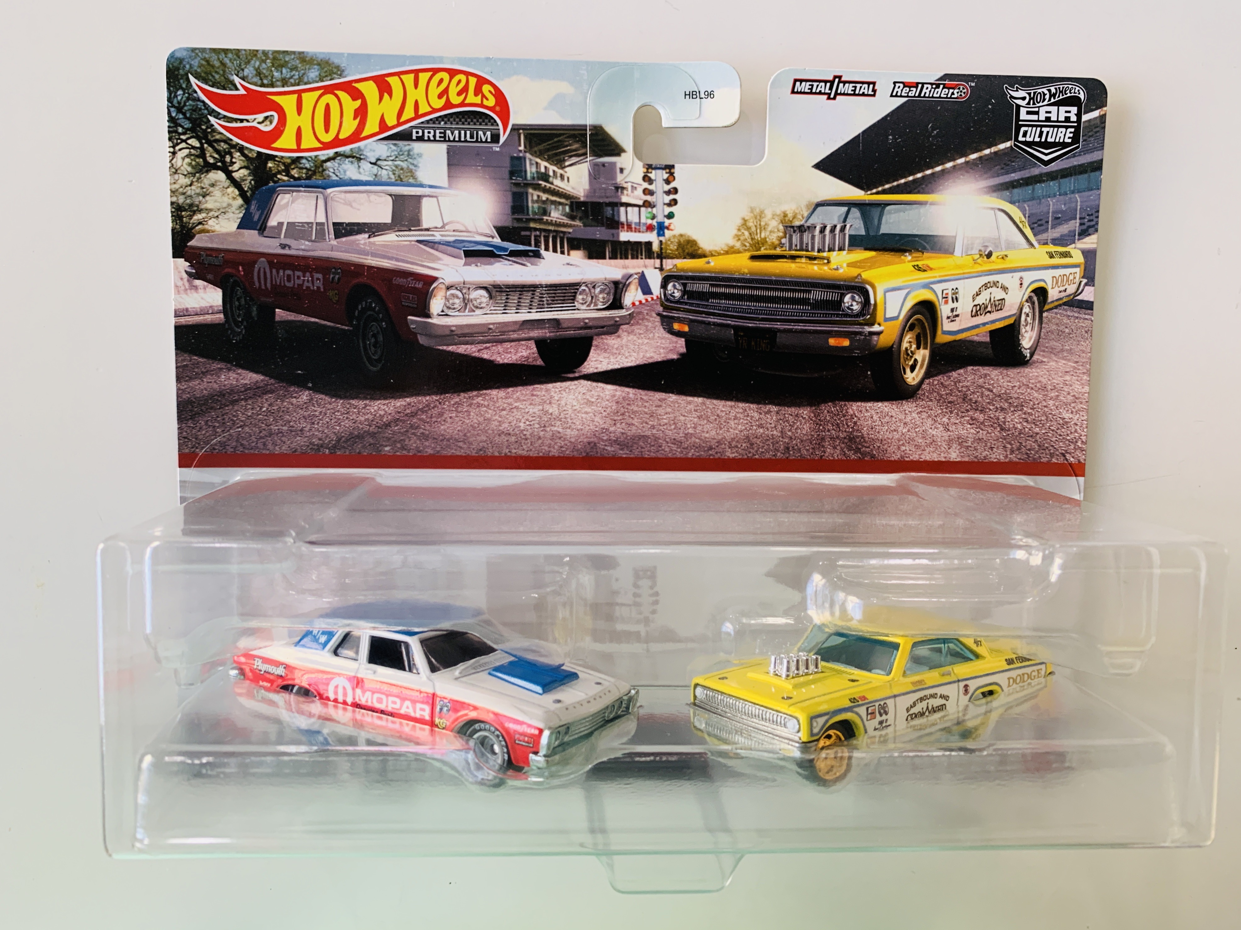 Hot Wheels Premium 2pk '63 Plymouth Belvedere 426 Wedge and '65 Dodge Coronet