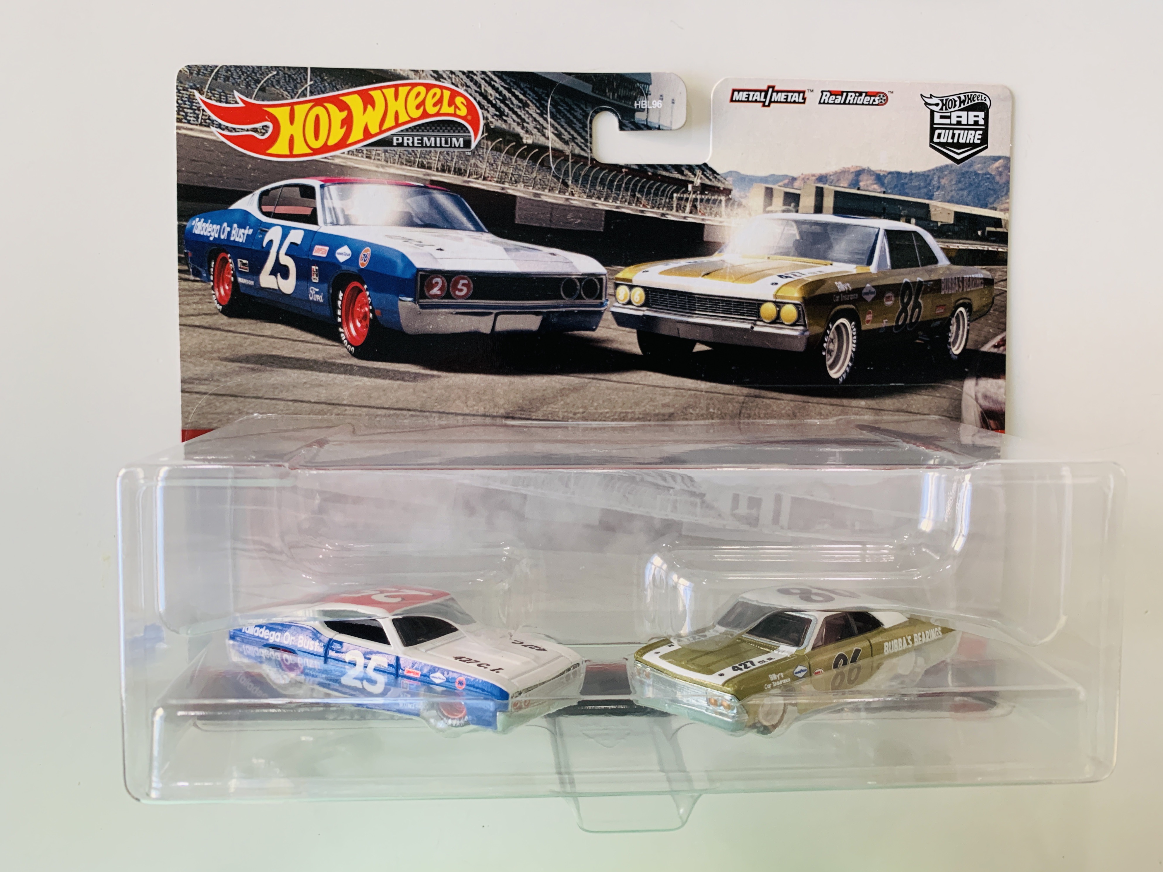 Hot Wheels Premium 2pk '69 Ford Torino Talladega and '66 Chevelle