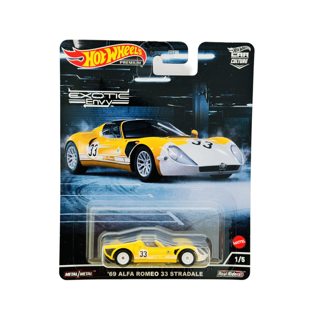 Hot Wheels Premium Exotic Envy '69 Alfa Romeo 33 Stradale