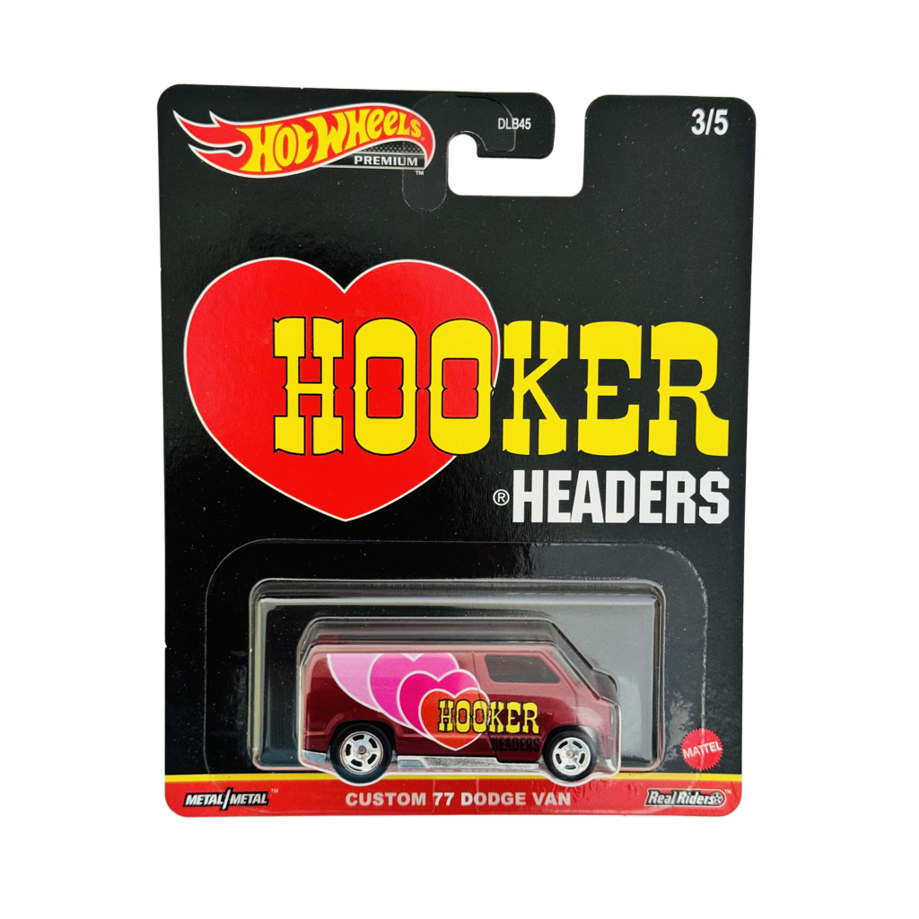 Hot Wheels Premium Hooker Headers Custom '77 Dodge Van