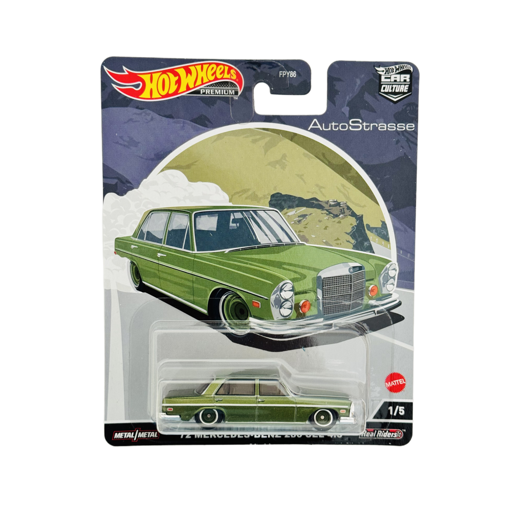 Hot Wheels Premium Auto Strasse '72 Mercedes-Benz 280 SEL 4.5