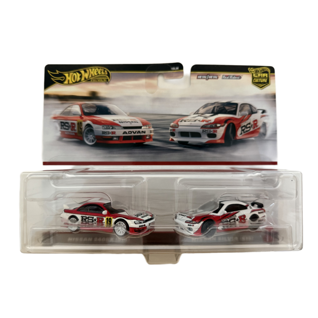 Hot Wheels Premium Two Pack Nissan 240XS (S14) / Nissan Silvia (S15)