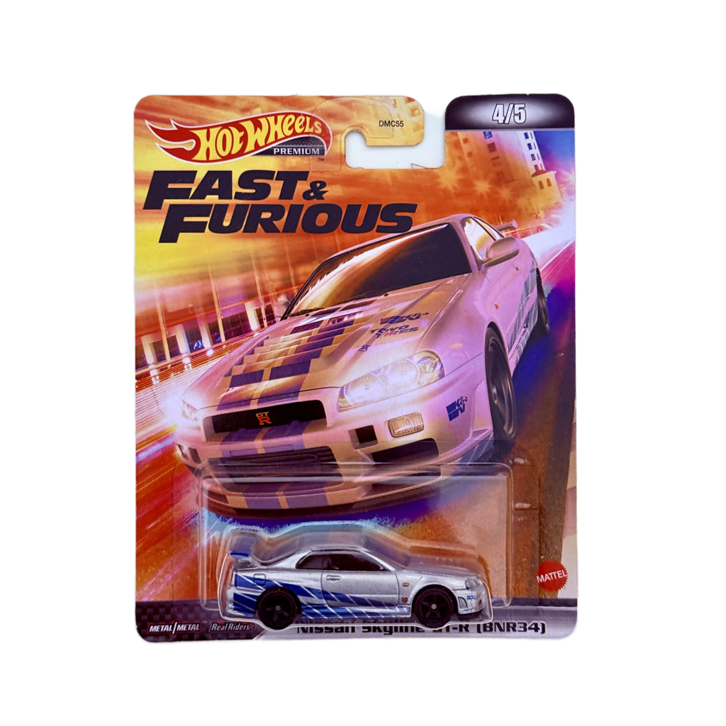 Hot Wheels Premium Fast & Furious Nissan Skyline GT-R (BNR34)