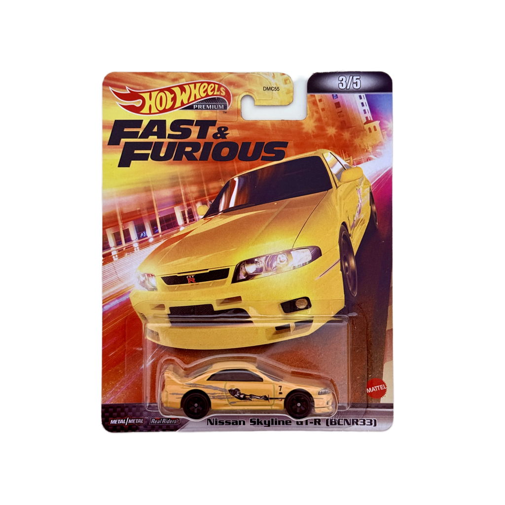 Hot Wheels Premium Fast & Furious Nissan Skyline GT-R (BCNR33)