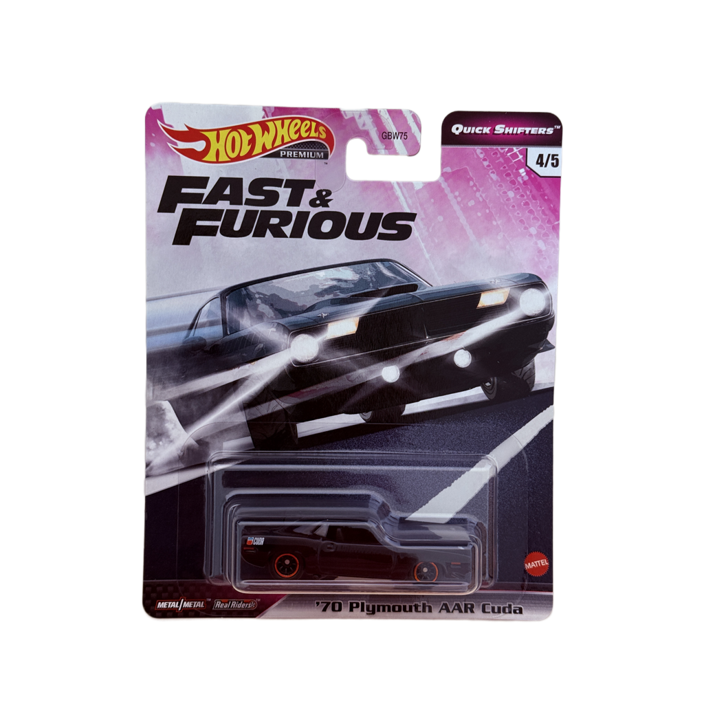 Hot Wheels Premium Fast & Furious Quick Shifters '70 Plymouth AAR Cuda