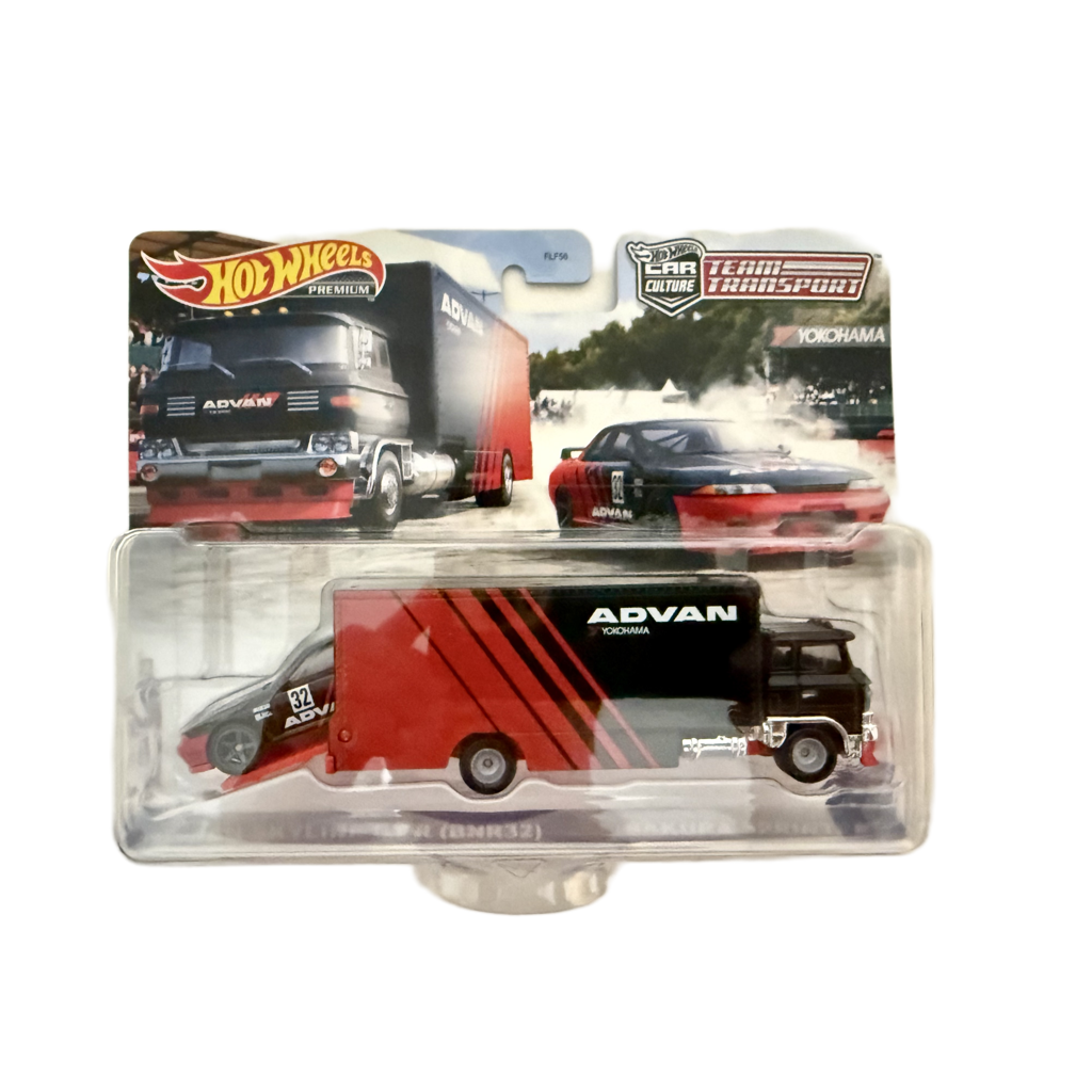 Hot Wheels Team Transport #27 Nissan Skyline GT-R (BNR32) / Sakura Sprinter