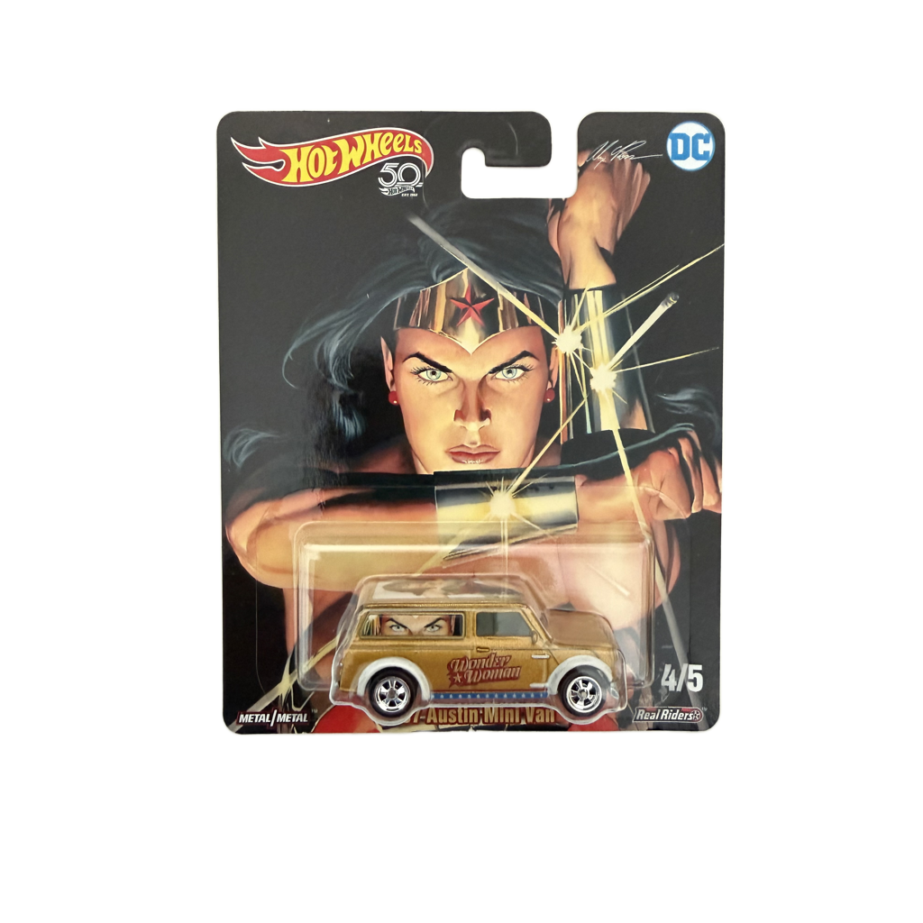 Hot Wheels DC Comics Premium Alex Ross Wonder Woman '67 Austin Mini Van