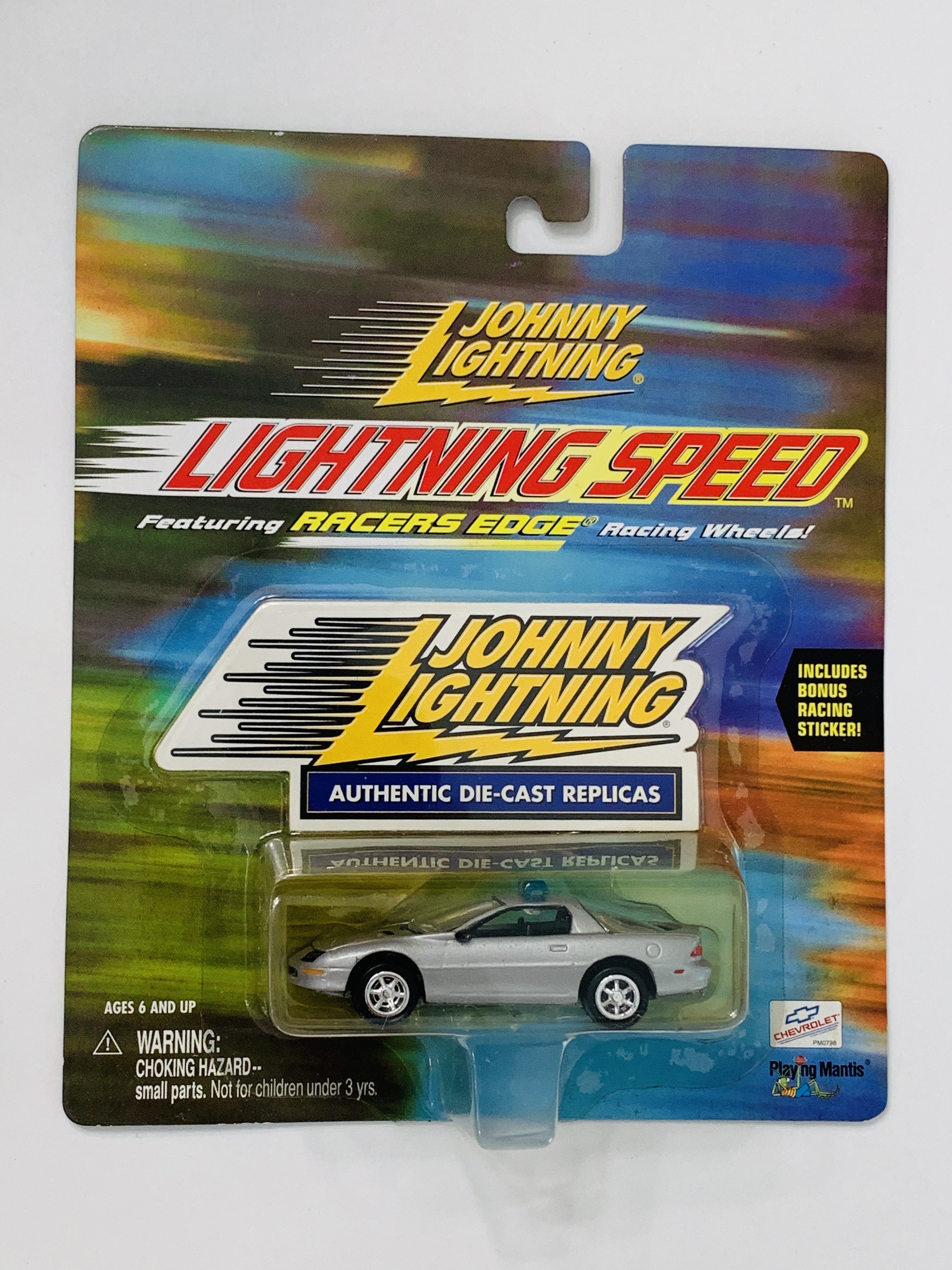 Johnny Lightning Lightning Speed 1997 Camaro - Yellowed Blister