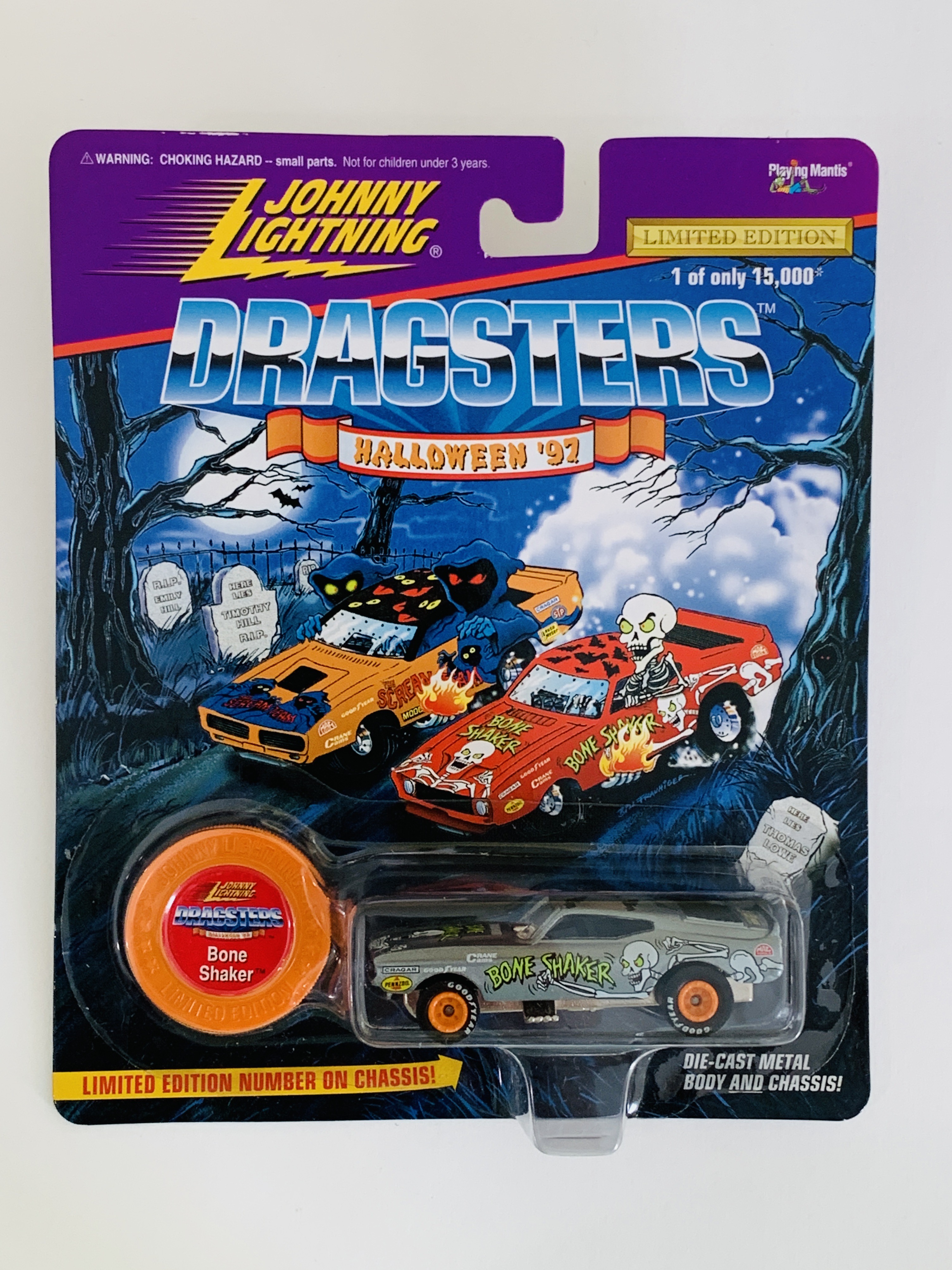 Johnny Lightning Dragsters USA Halloween '97 Bone Shaker