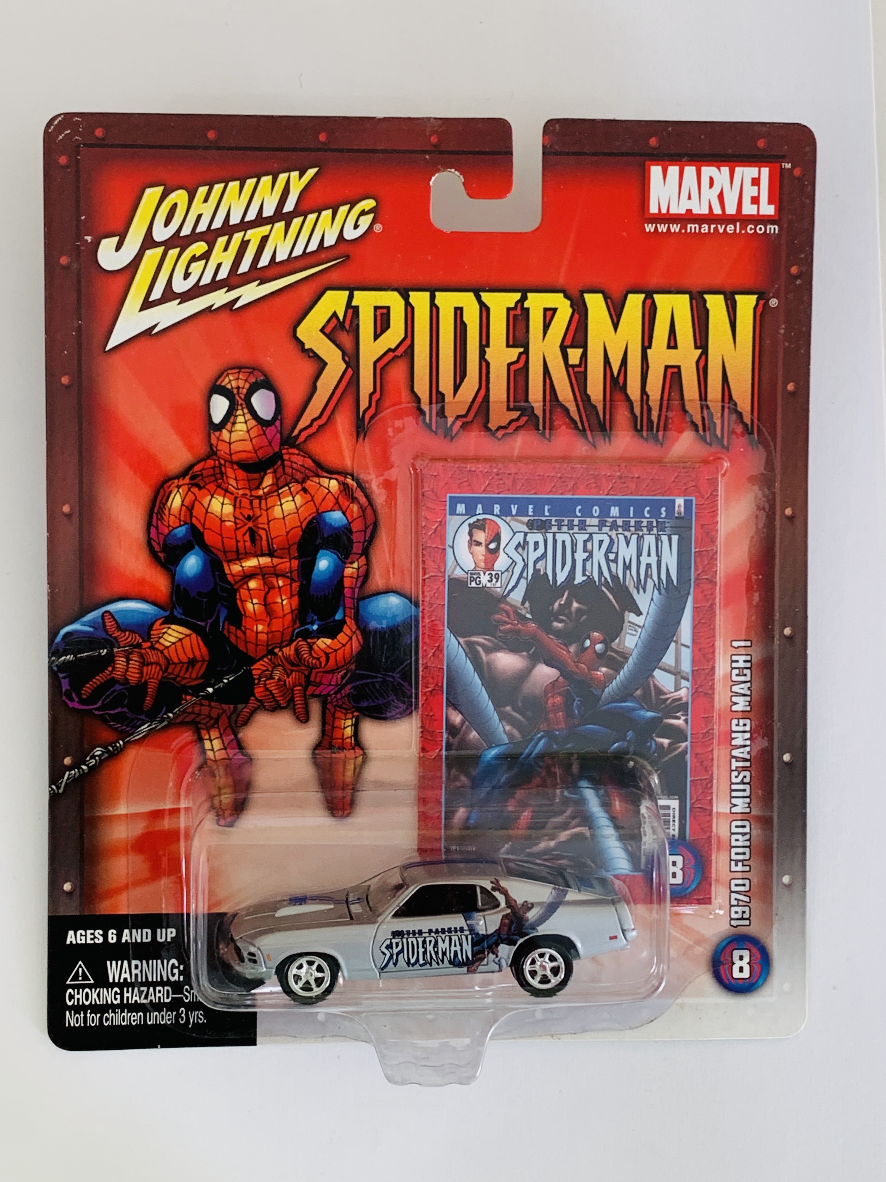 Johnny Lightning Spider-Man 1970 Ford Mustang Mach 1