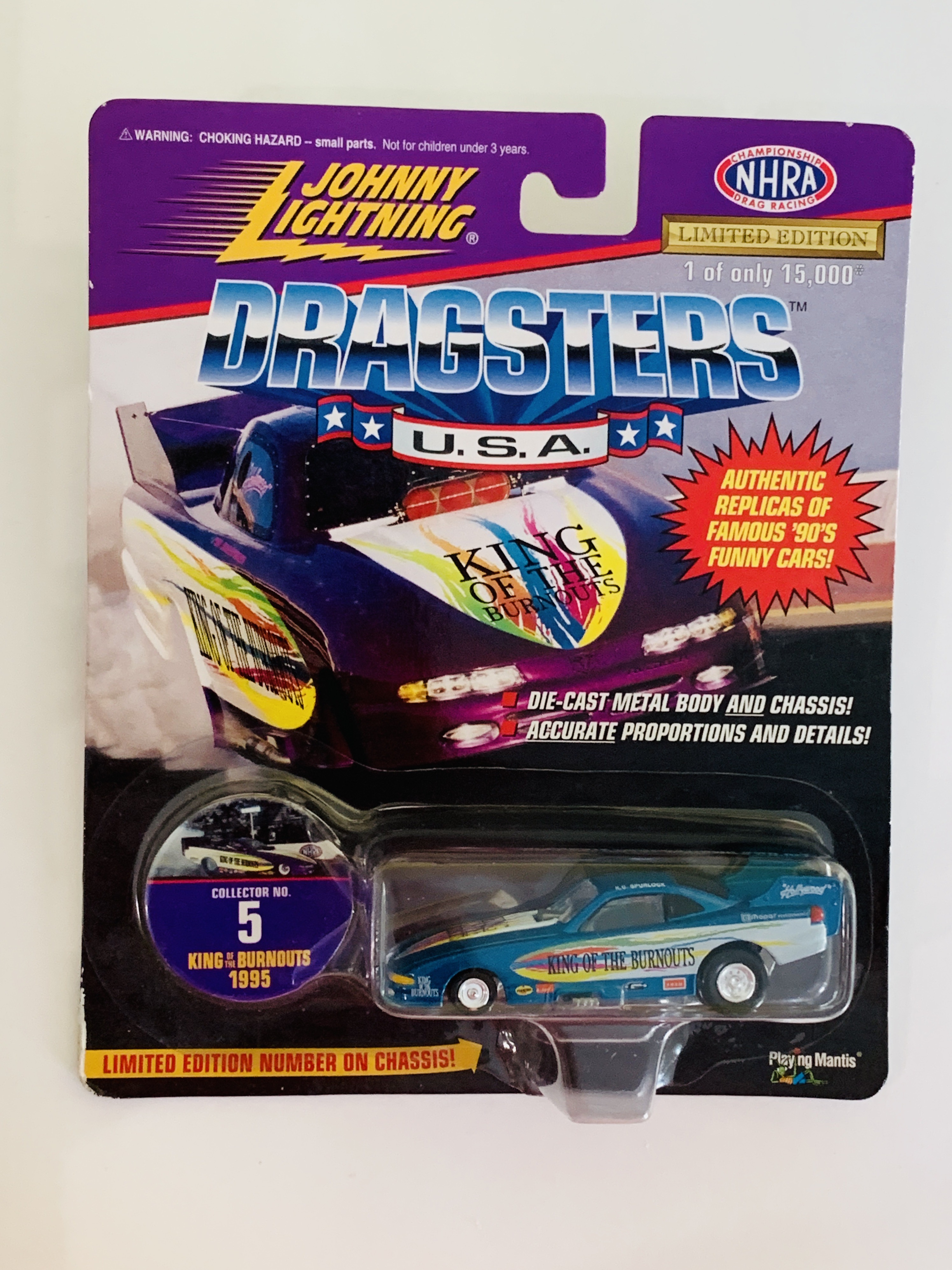 Johnny Lightning Dragsters USA King Burnout 1995