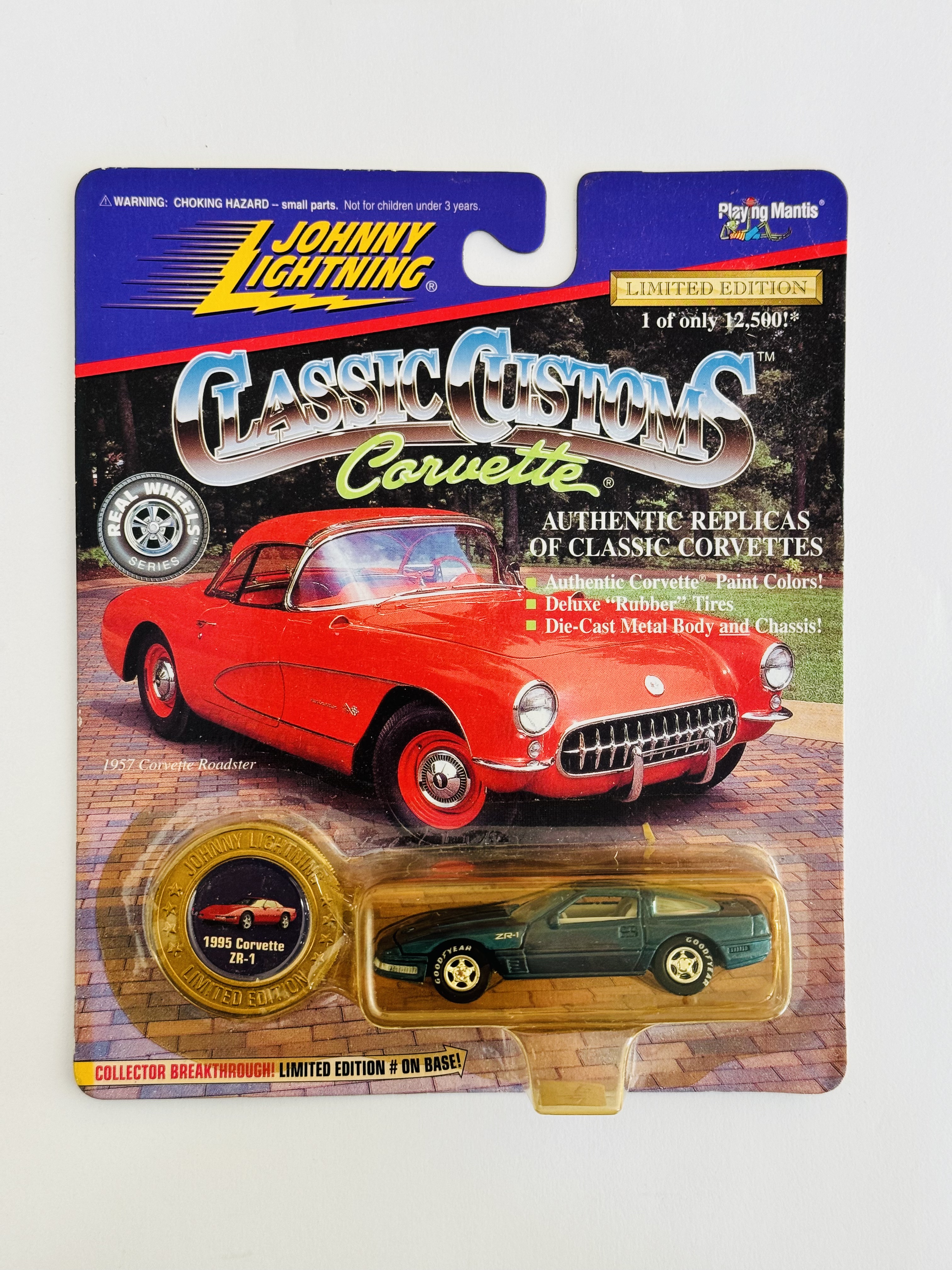 Johnny Lightning Classic Customs Corvette 1995 Corvette ZR-1 - Yellowed Blister